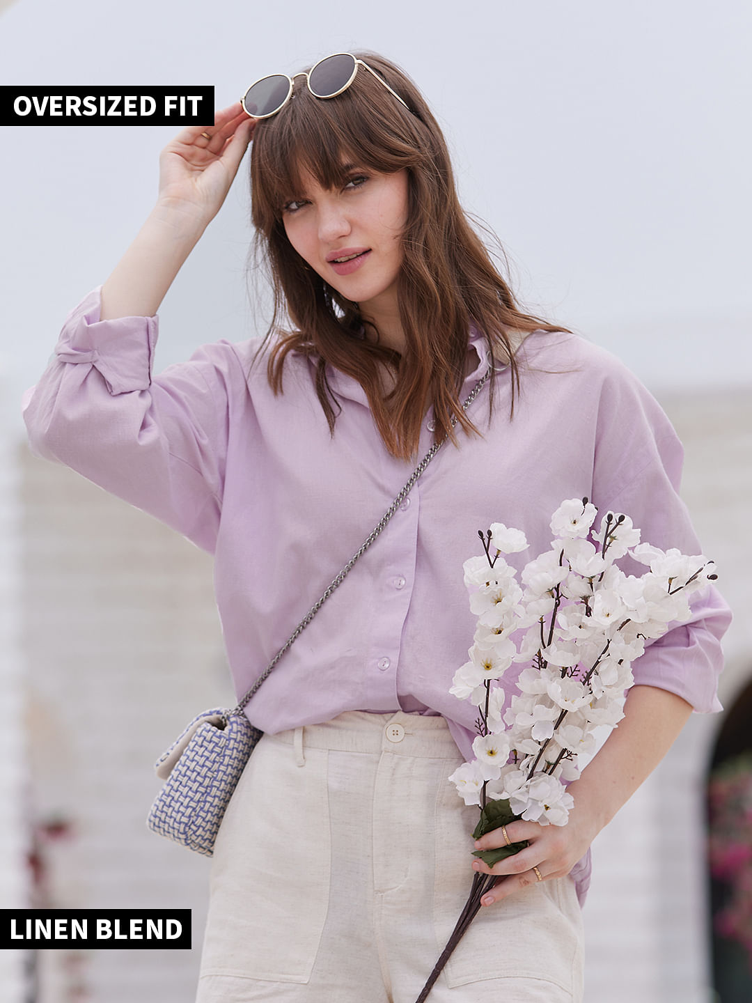 Lavender Linen Shirt - Condotti Store