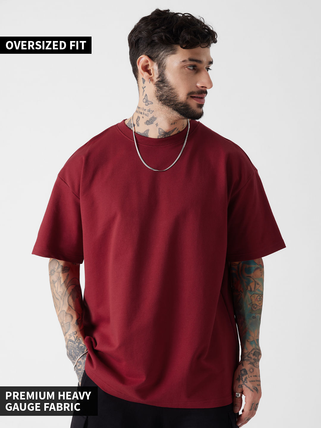 Buy Solids: Superhero Red Oversized T-Shirts Online