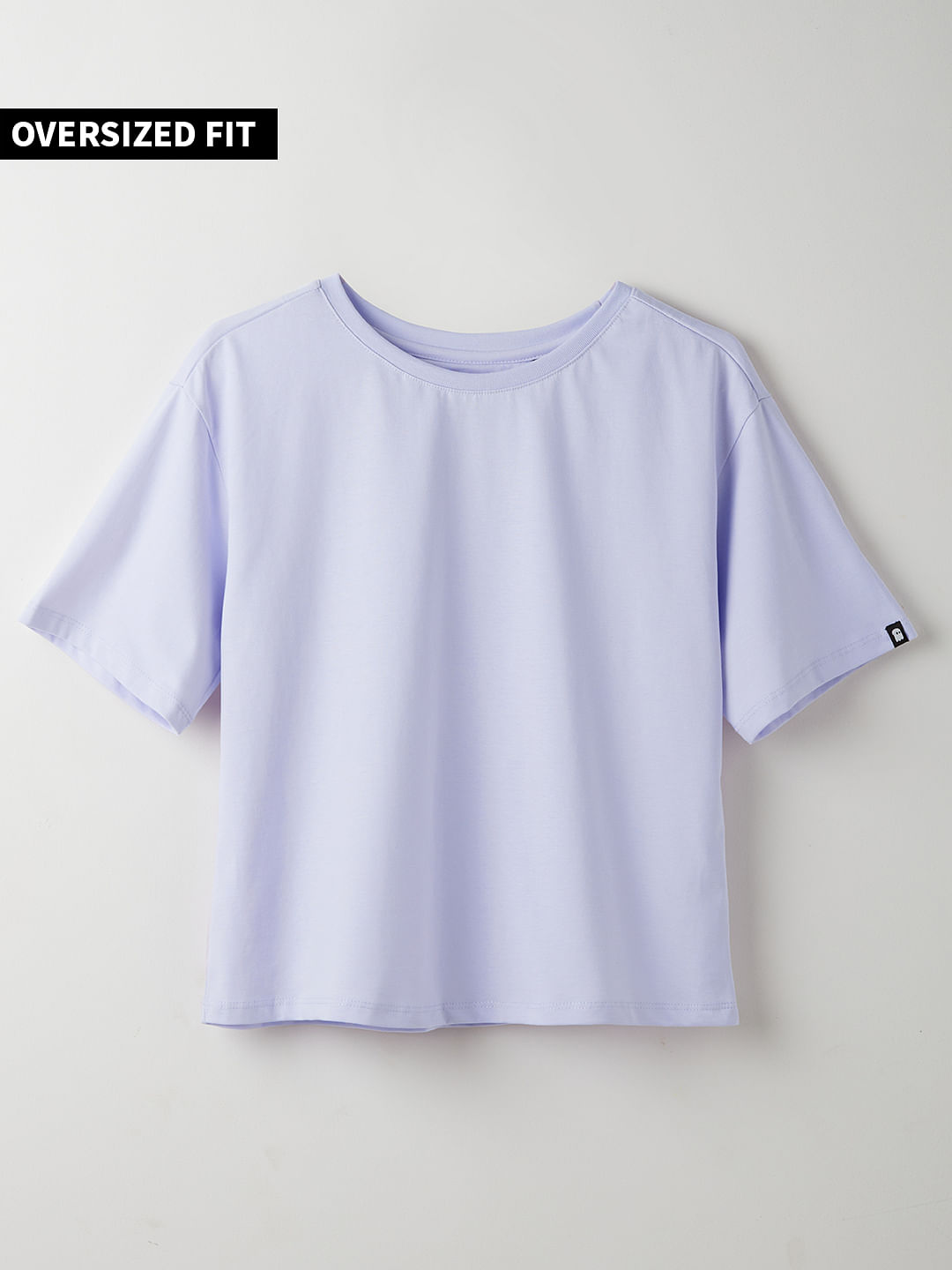 Buy Solids Lavender Womens Oversized T Shirt Online At The Souled Store