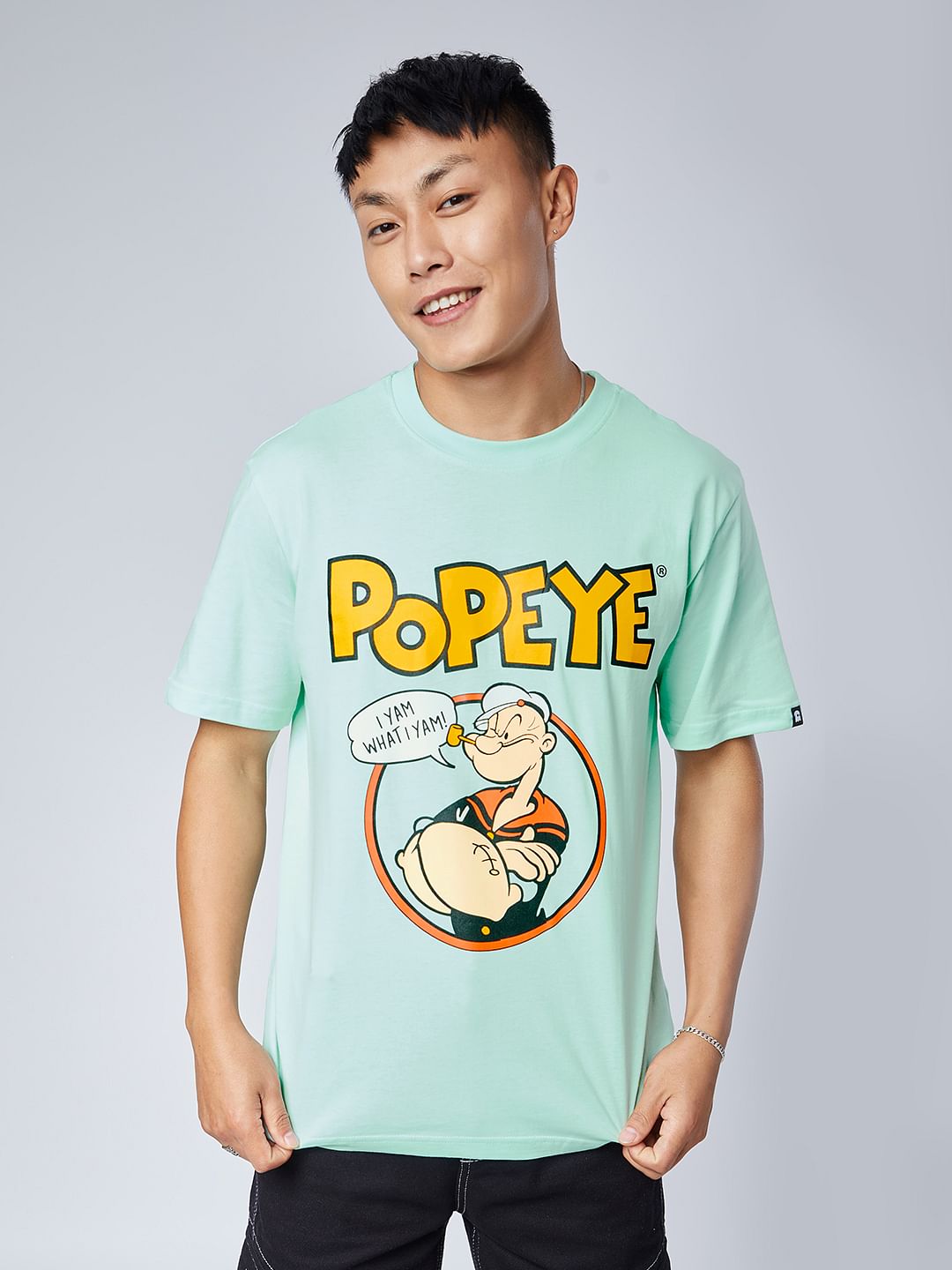 Buy Popeye I Yam What I Yam Men Relaxed Fit T Shirts Online 6617