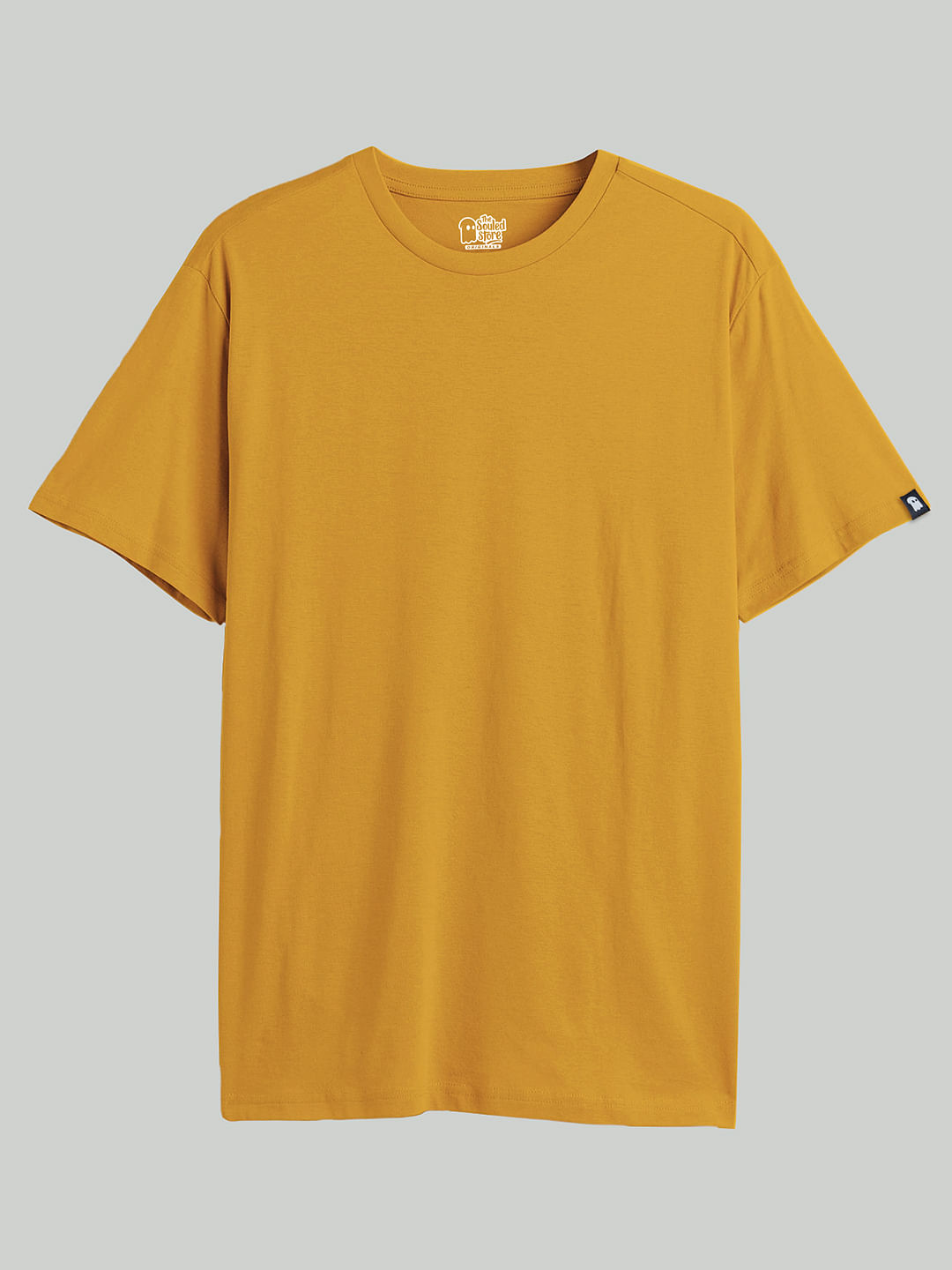 Buy Solids: Mustard Yellow Half Sleeve T-Shirts online at The Souled Store.