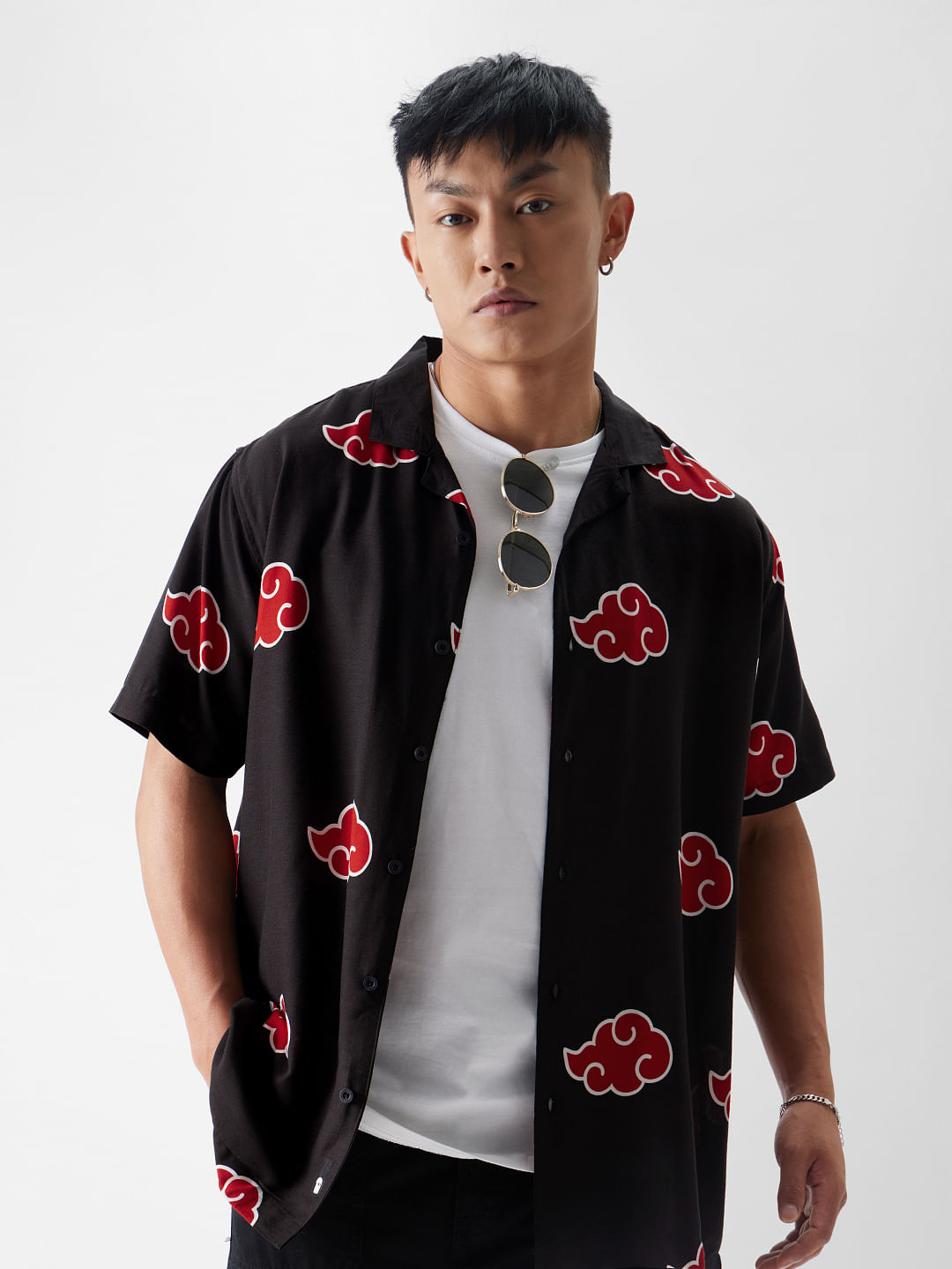 Buy Naruto: Akatsuki Pattern Summer Shirts Online