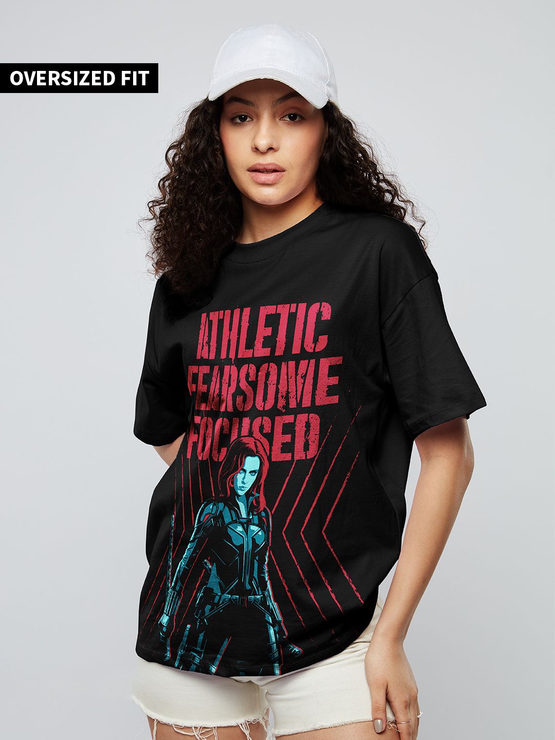 Buy Black Widow: Fearsome Women's Oversized T-Shirt online at The ...