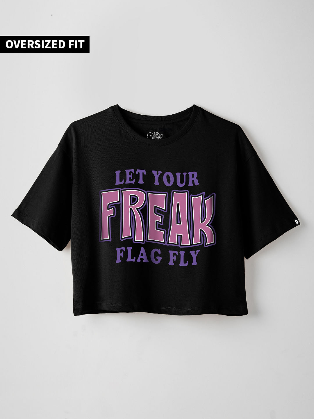 Buy Tss Freak Flag Women S Oversized Cropped T Shirt Online At The Souled Store