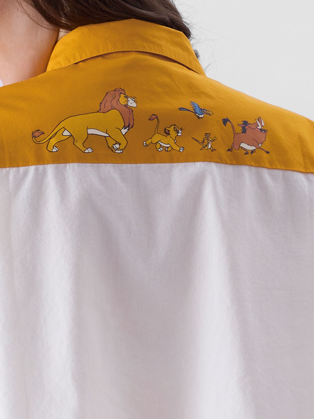 Buy The Lion King: Hakuna Matata Women Oversized Cropped Shirts