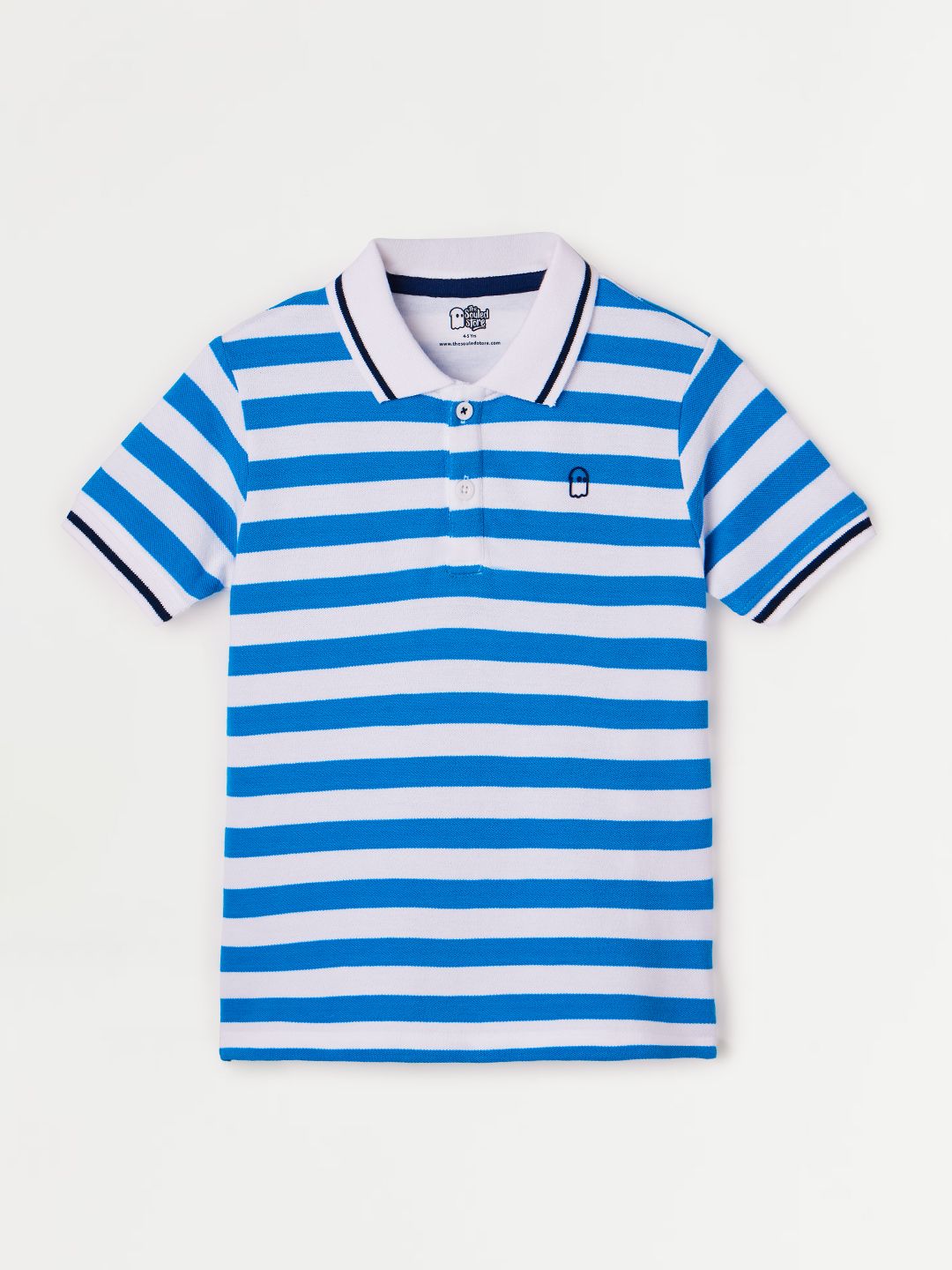 Banks Boys Polo Light Blue Stripe