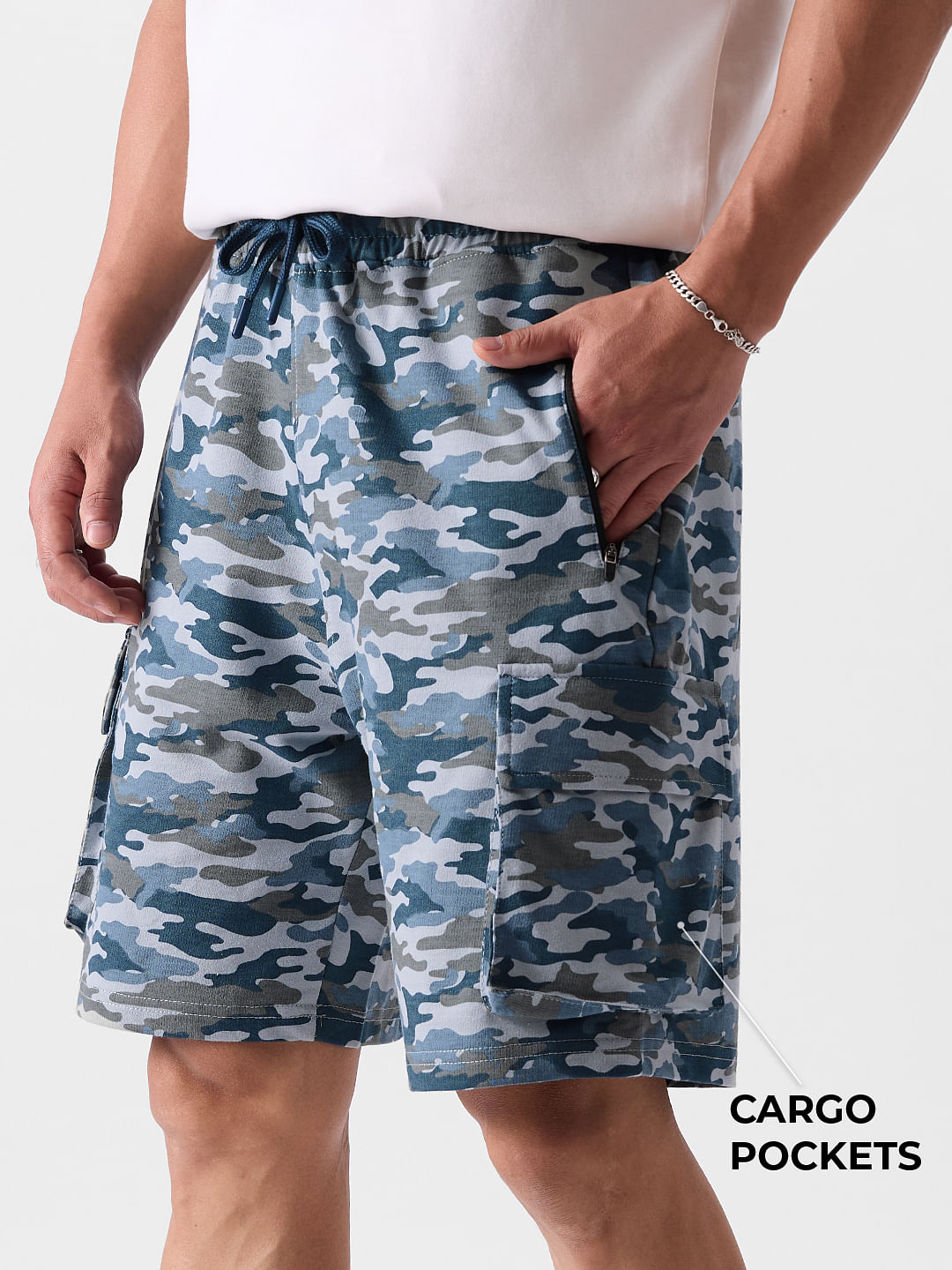 Buy Solids: Camouflage Cargo Shorts Online