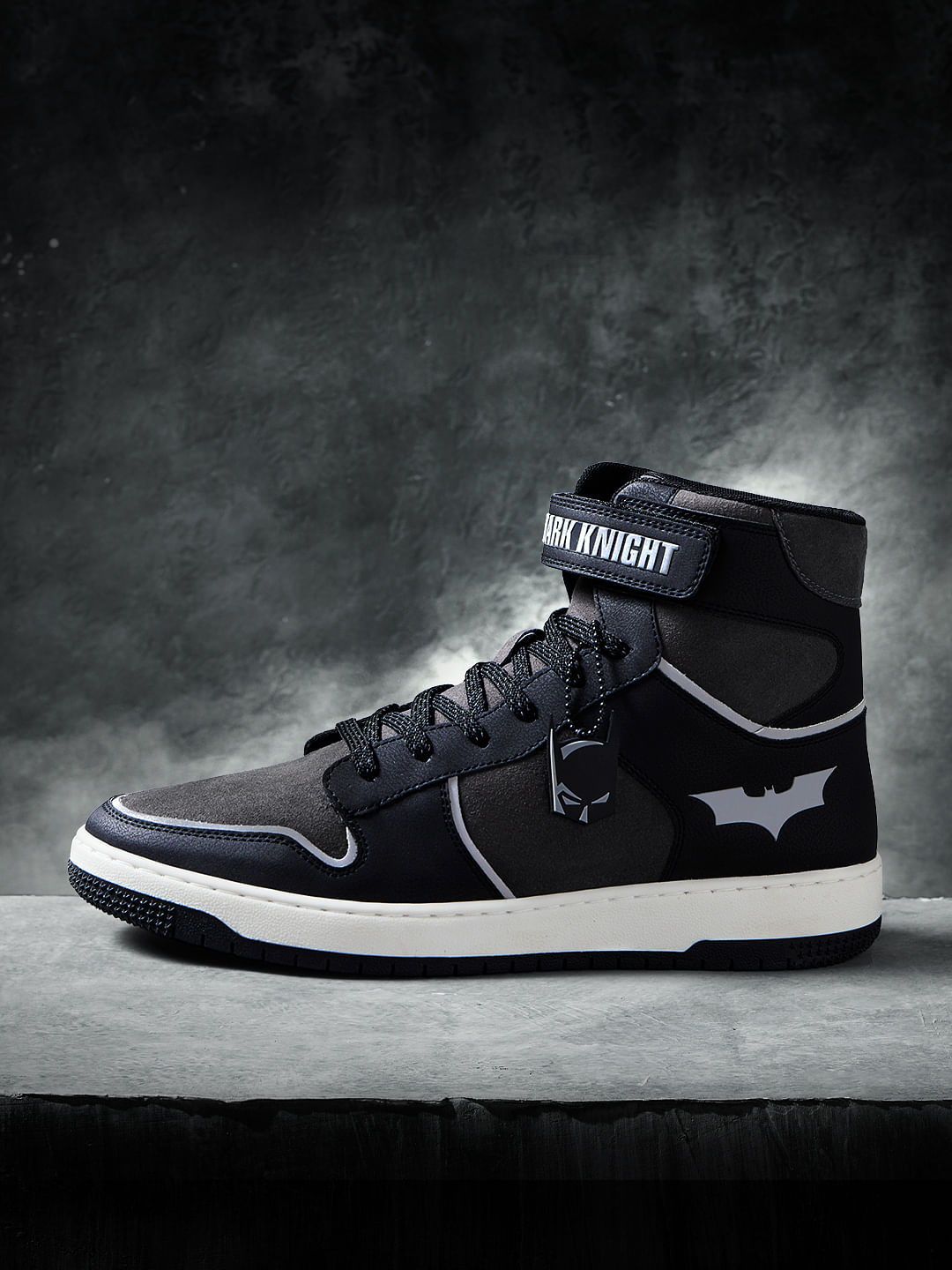 Batman: The Dark Knight Men High Top Sneakers at The Souled Store