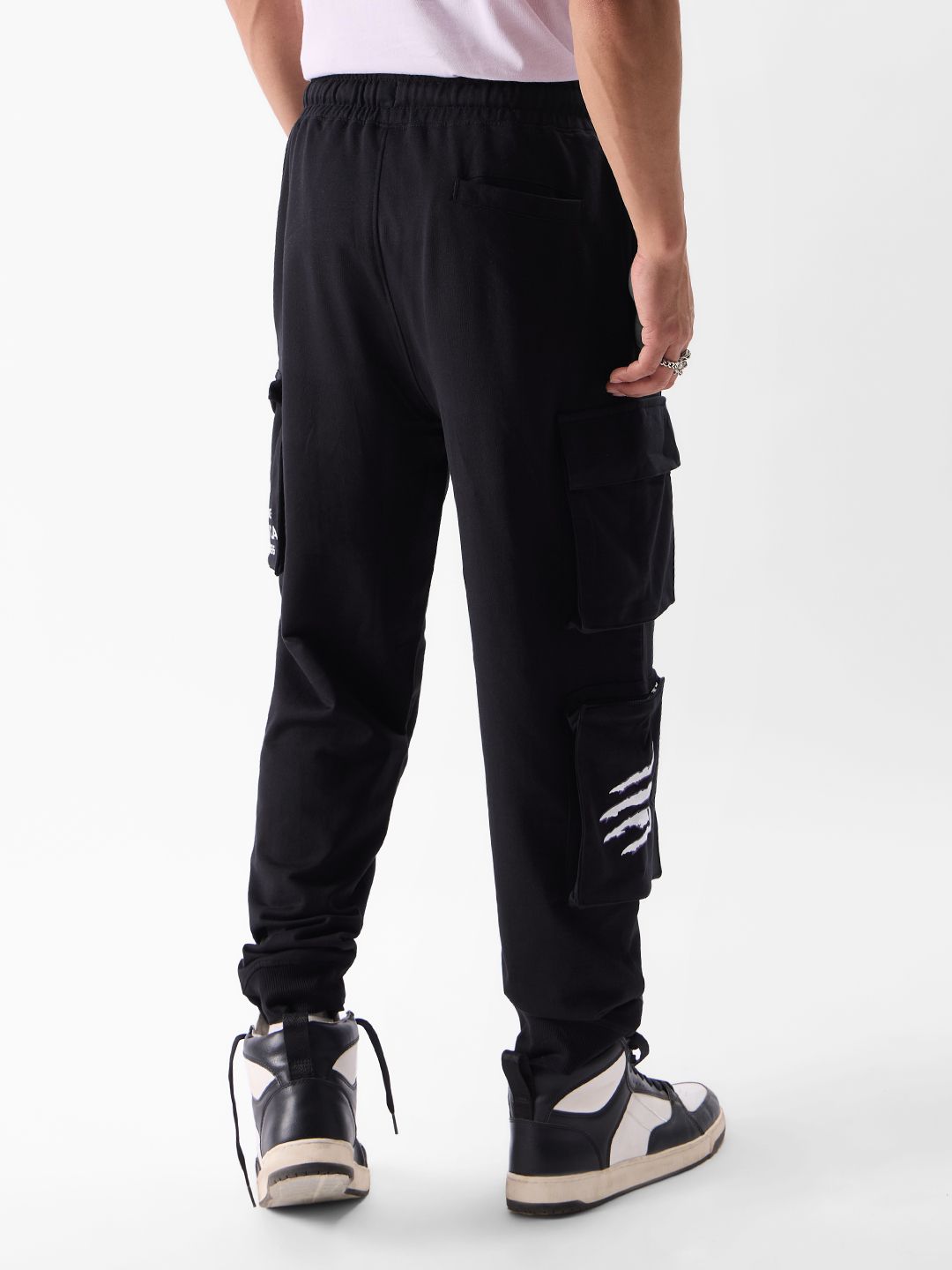 IBP440 Matte Black Paratrooper Joggers