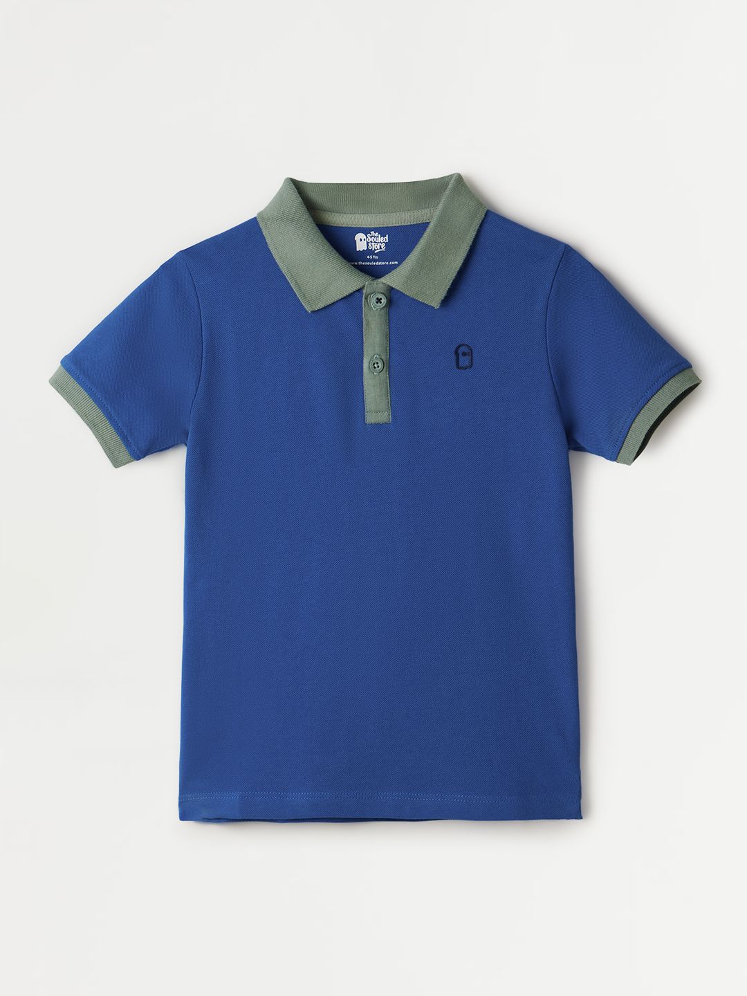 Buy Solids Blue Grass Boys Polo Tshirt Online