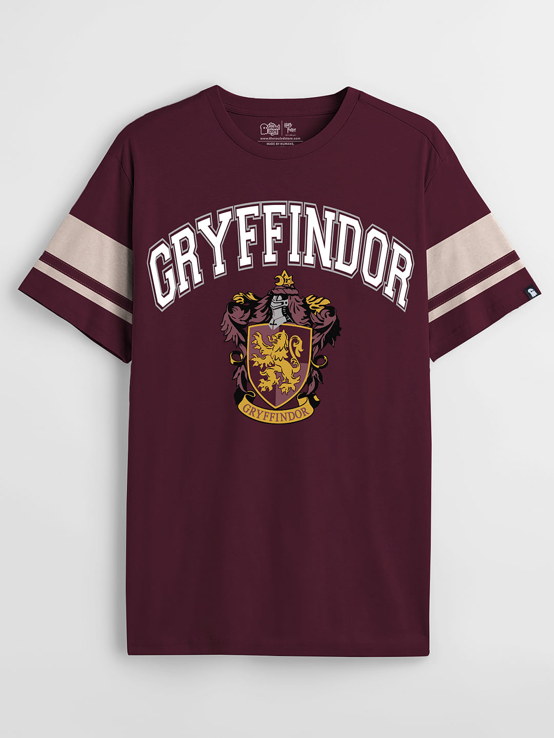 Buy Harry Potter: Gryffindor Sigil Half Sleeve T-shirt Online