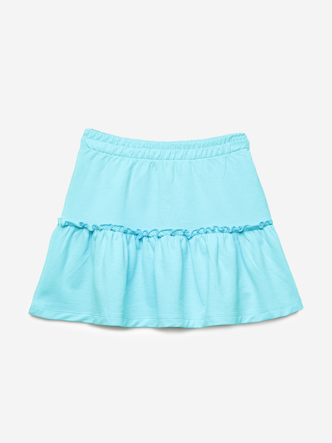 Buy Solids: Turquoise Girls Skirt Online