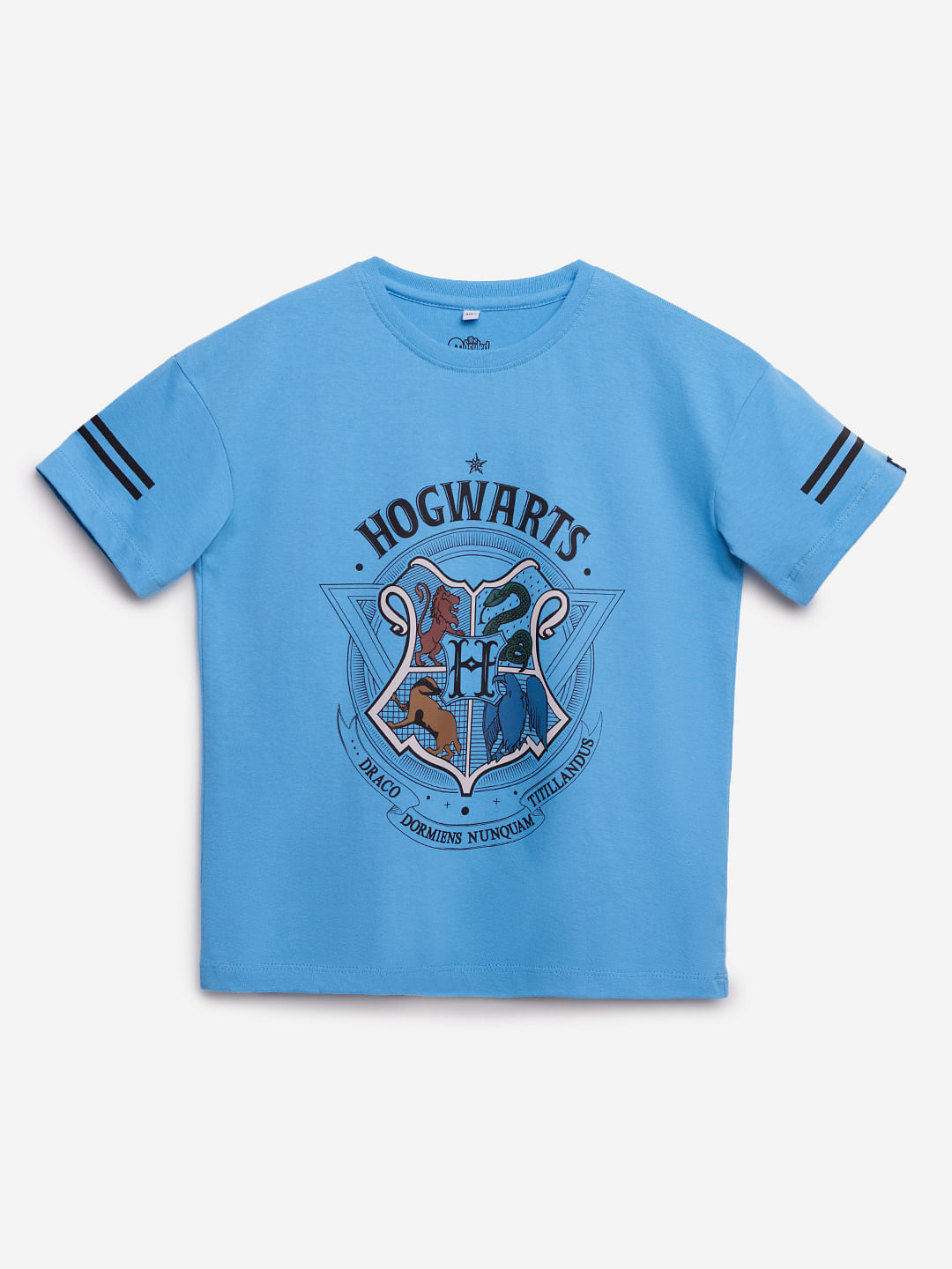 Buy Harry Potter: Hogwarts Logo Boys Oversized T-Shirts Online