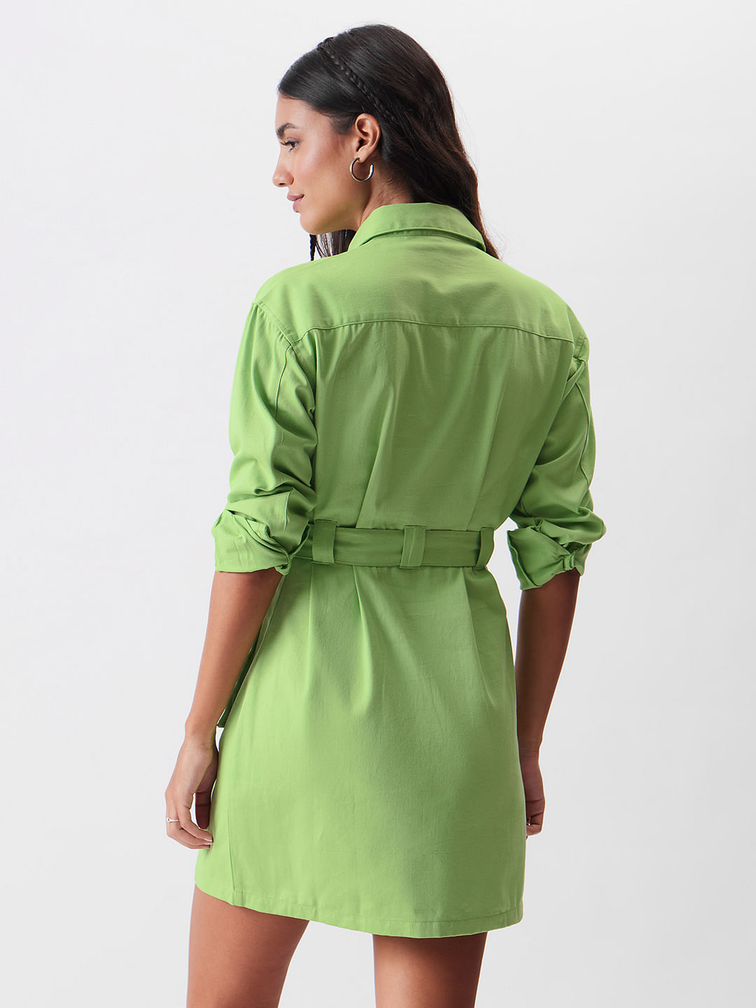 Buy Solids: Light Olive Women Dress Online