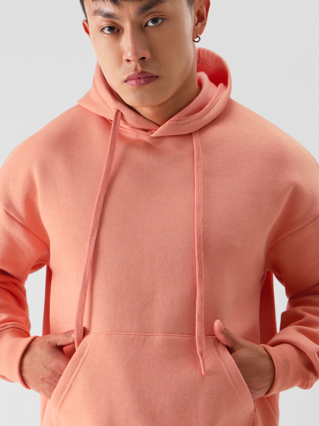 Buy Solids Pink Mens Hoodies Online