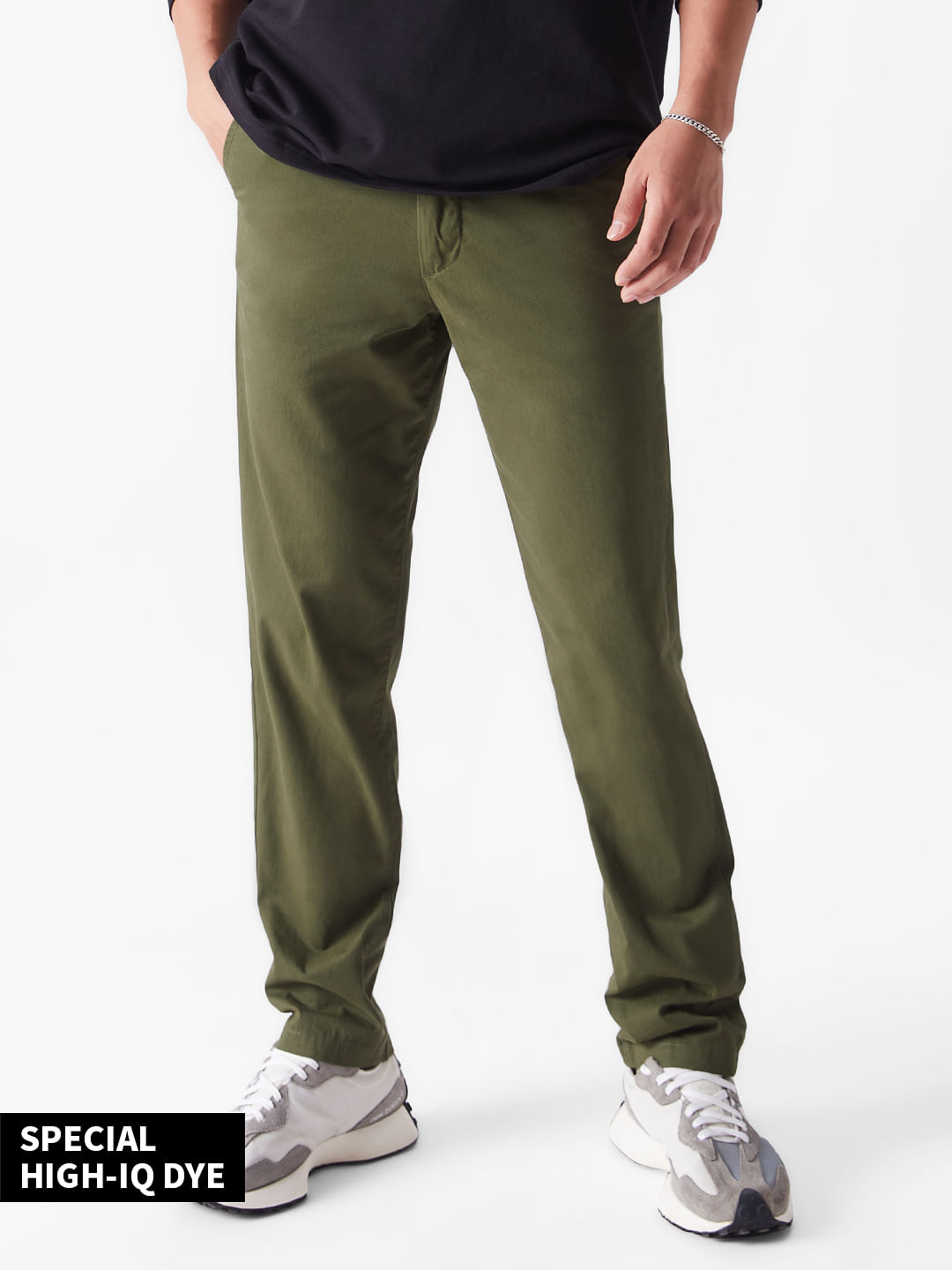 Olive Green Jogger Chino