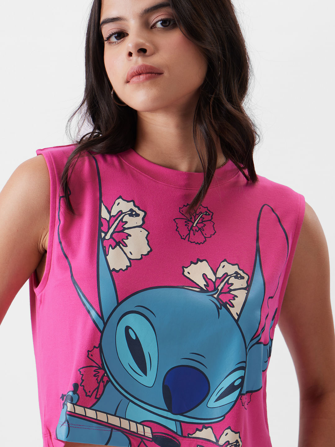 Buy Lilo And Stitch The Musicians Women Cropped Tank Tops Online