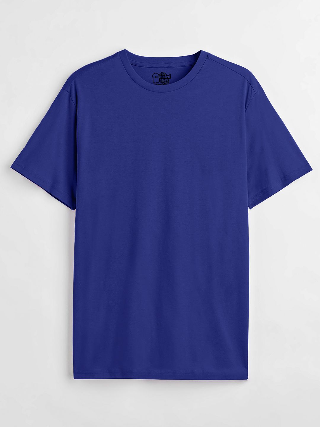 Buy Solids Electric Blue Half Sleeve TShirts Online