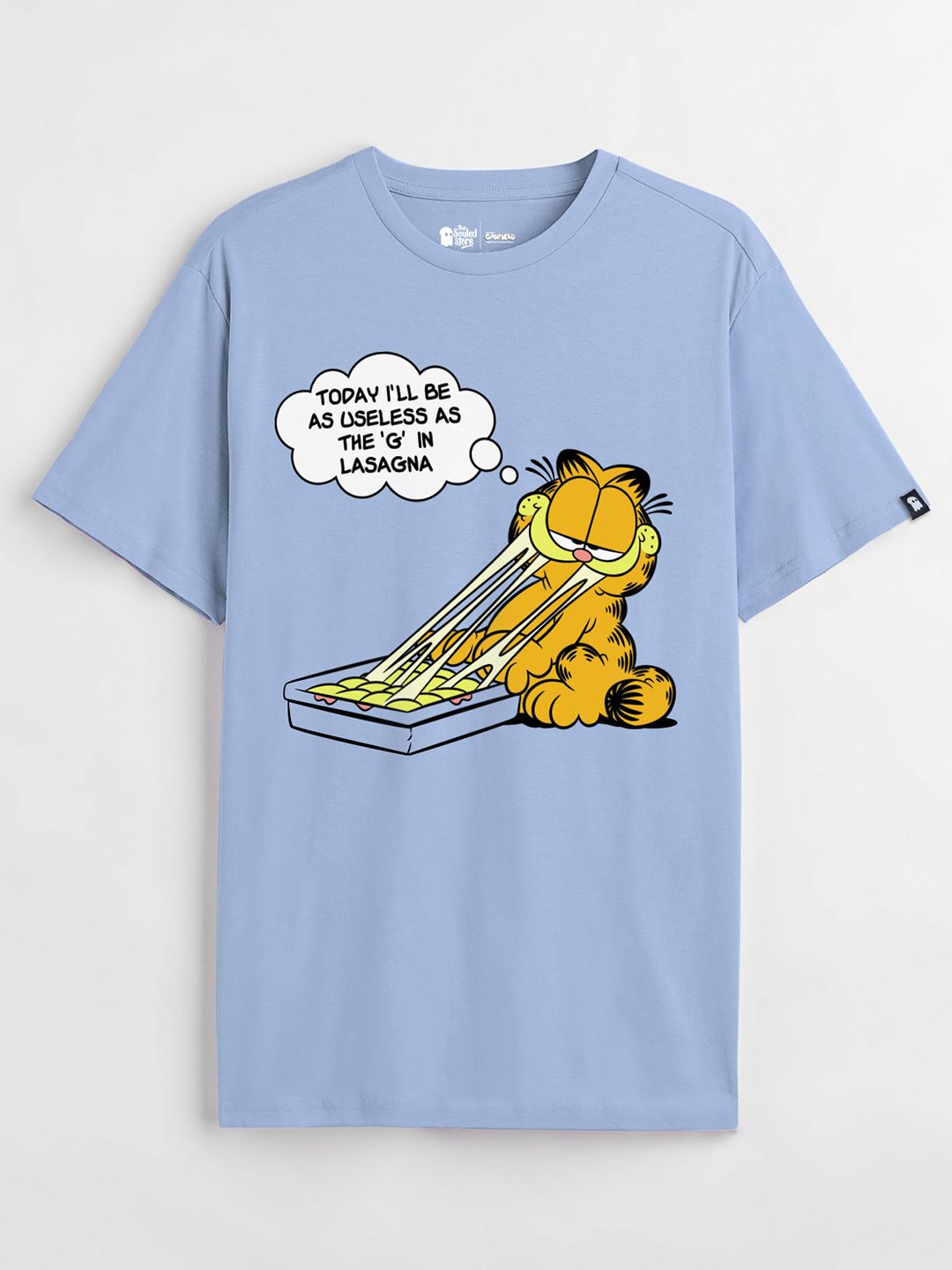 Nickelodeon Garfield King Of Lasagna Men's T-Shirt - Funny Graphic Tee, 50/50 Blend