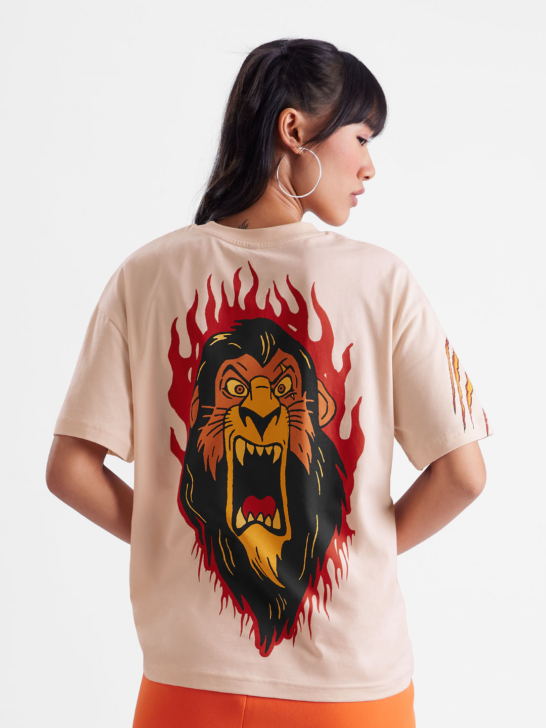 Buy The Lion King: Scar Women Oversized T-shirts Online