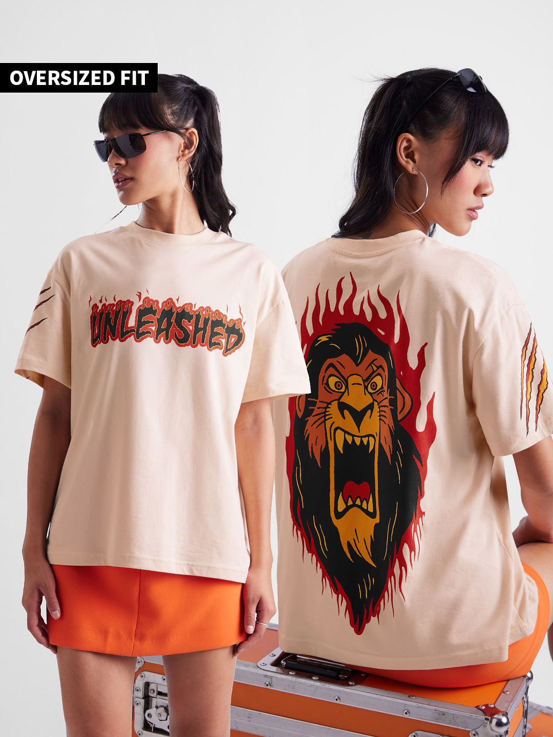 Buy The Lion King: Scar Women Oversized T-Shirts Online