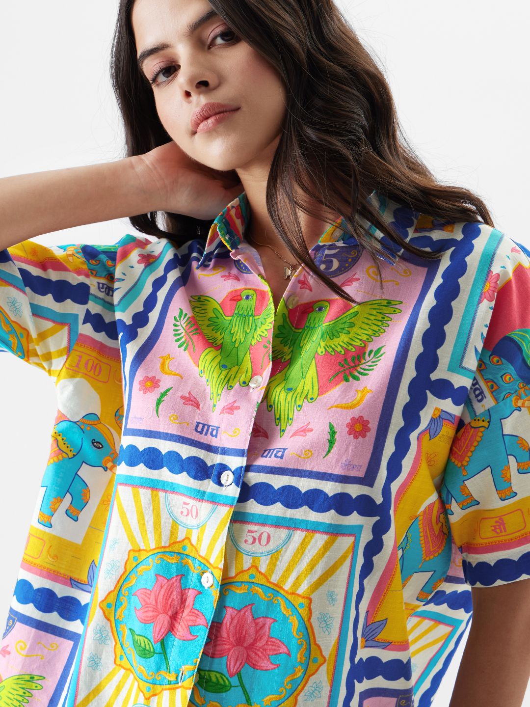 TSS Originals: Vintage Stamps Women Boyfriend Shirts online