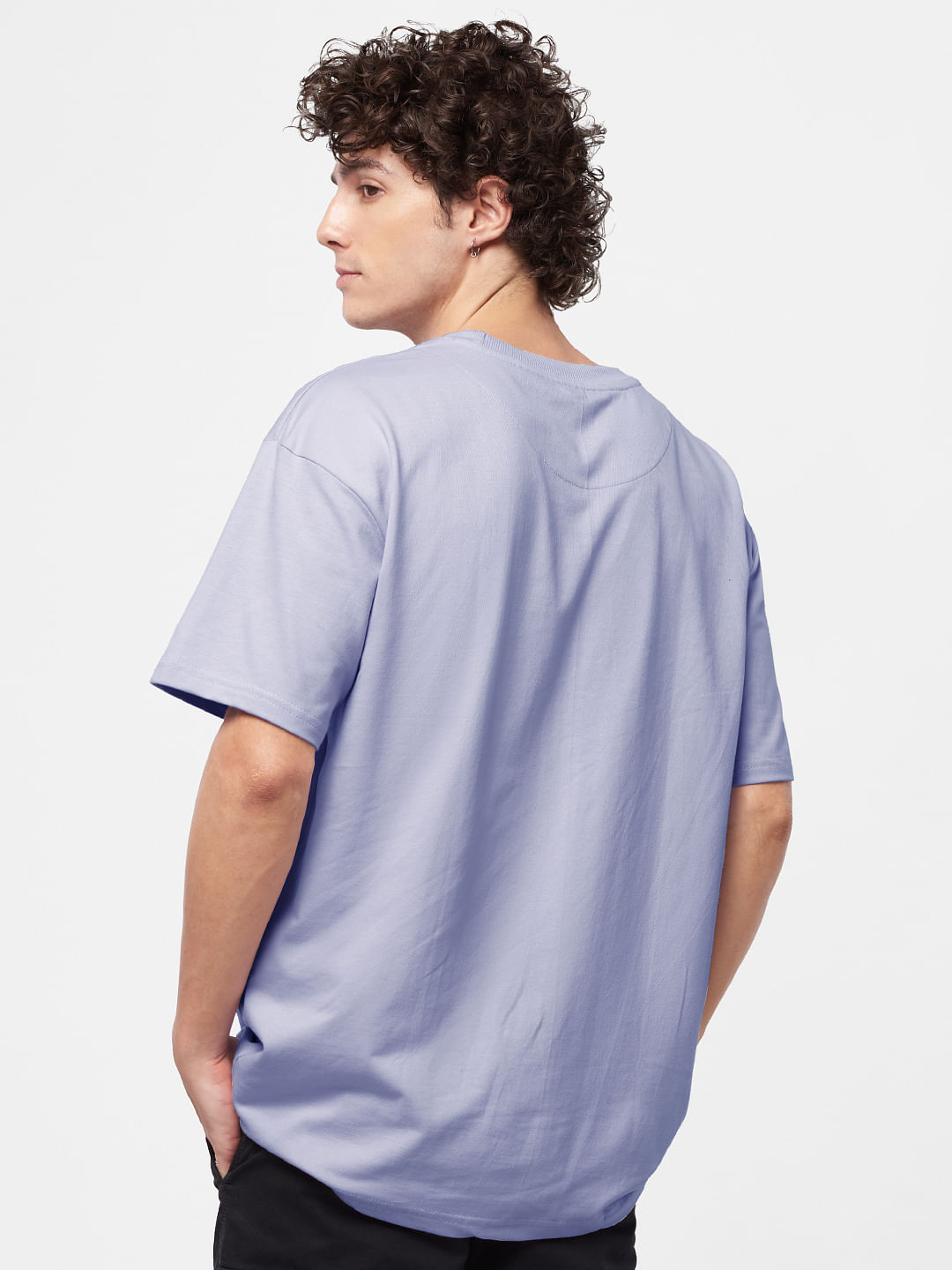 Buy Solids: Lavender Oversized T-Shirts online at The Souled Store.