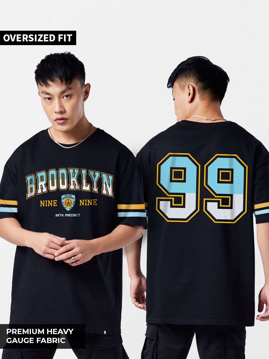 Brooklyn 99 NYPD Nine Nine Precinct Herren V-Ausschnitt Shirt - Fan Merchandise