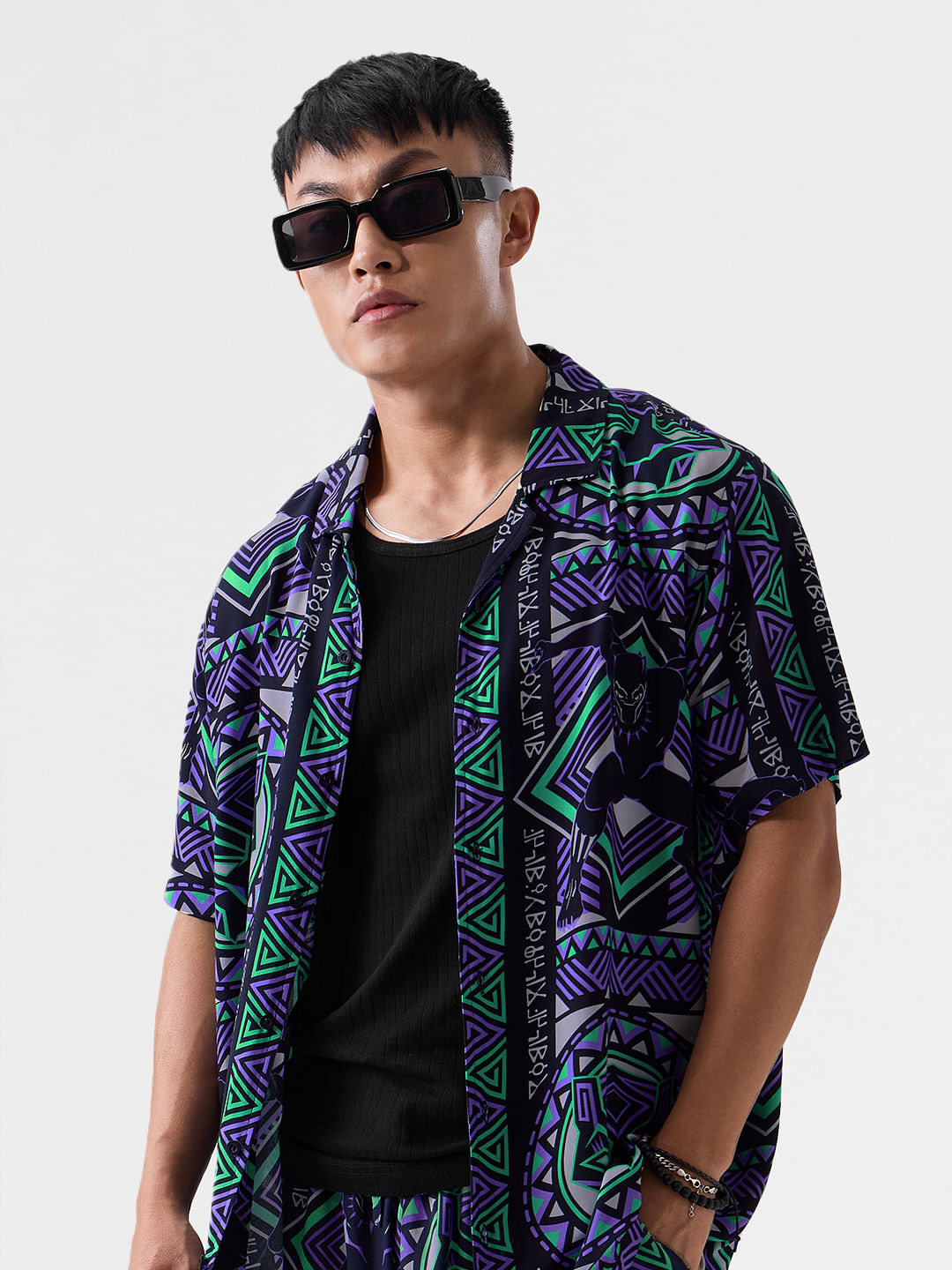 Buy Black Panther: Tribal Pattern Summer Shirts Online