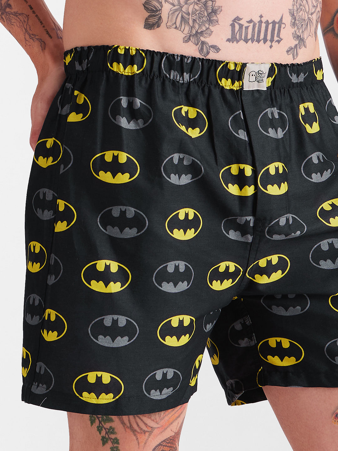 Buy Batman: Classic Logo Pattern Boxer Shorts Online