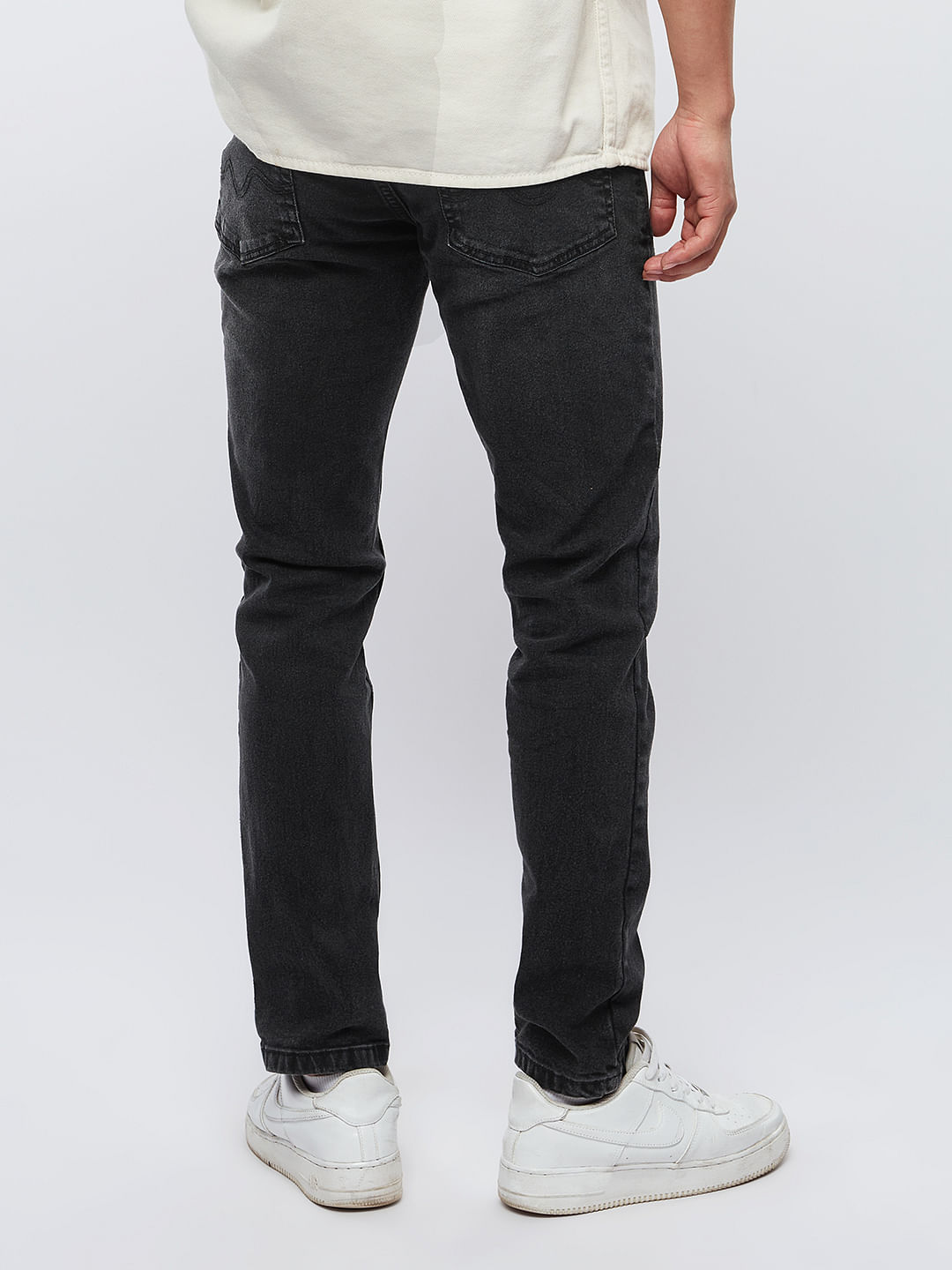 Buy Solids: Ash Grey (Slim Fit) Men Jeans Online