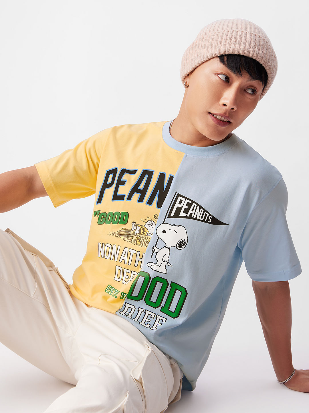 Buy Peanuts: Good Grief Men Relaxed Fit T-shirt Online