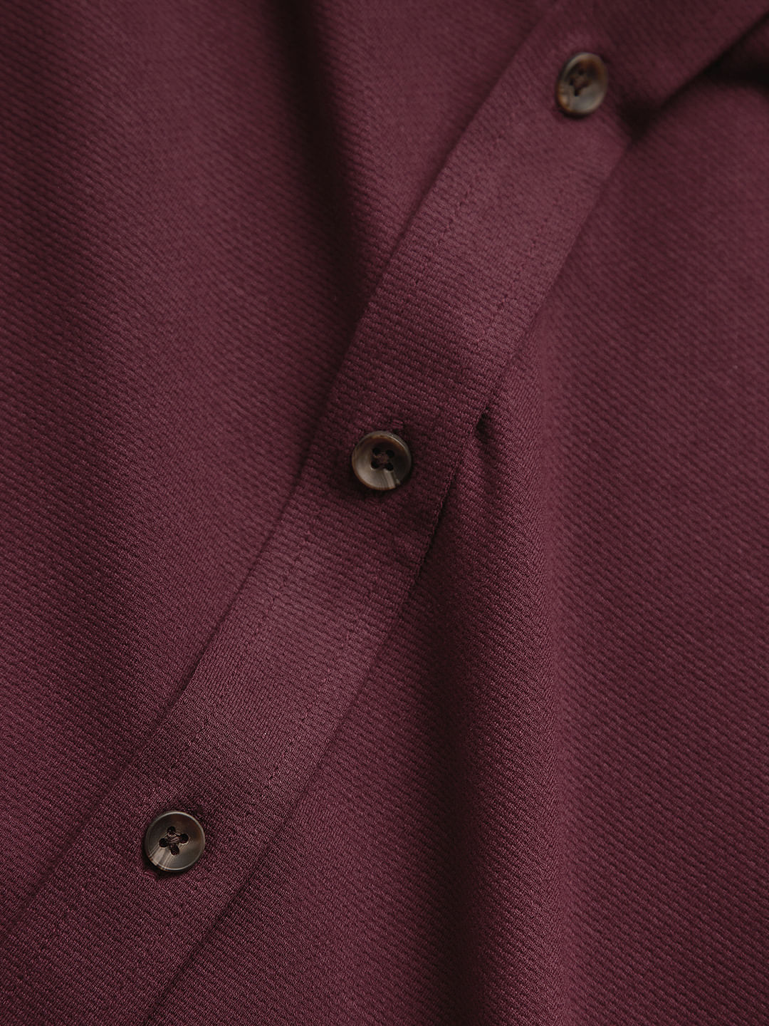 Buy Solids: Maroon Knit Shirt Online