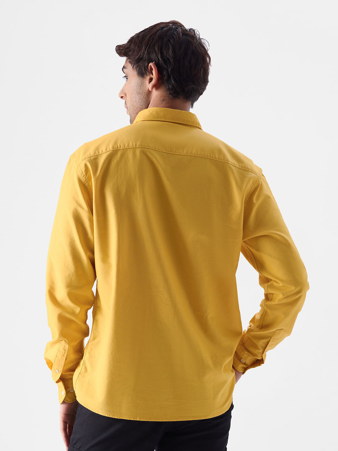 Buy Solids: Amber Gold Shirts Online