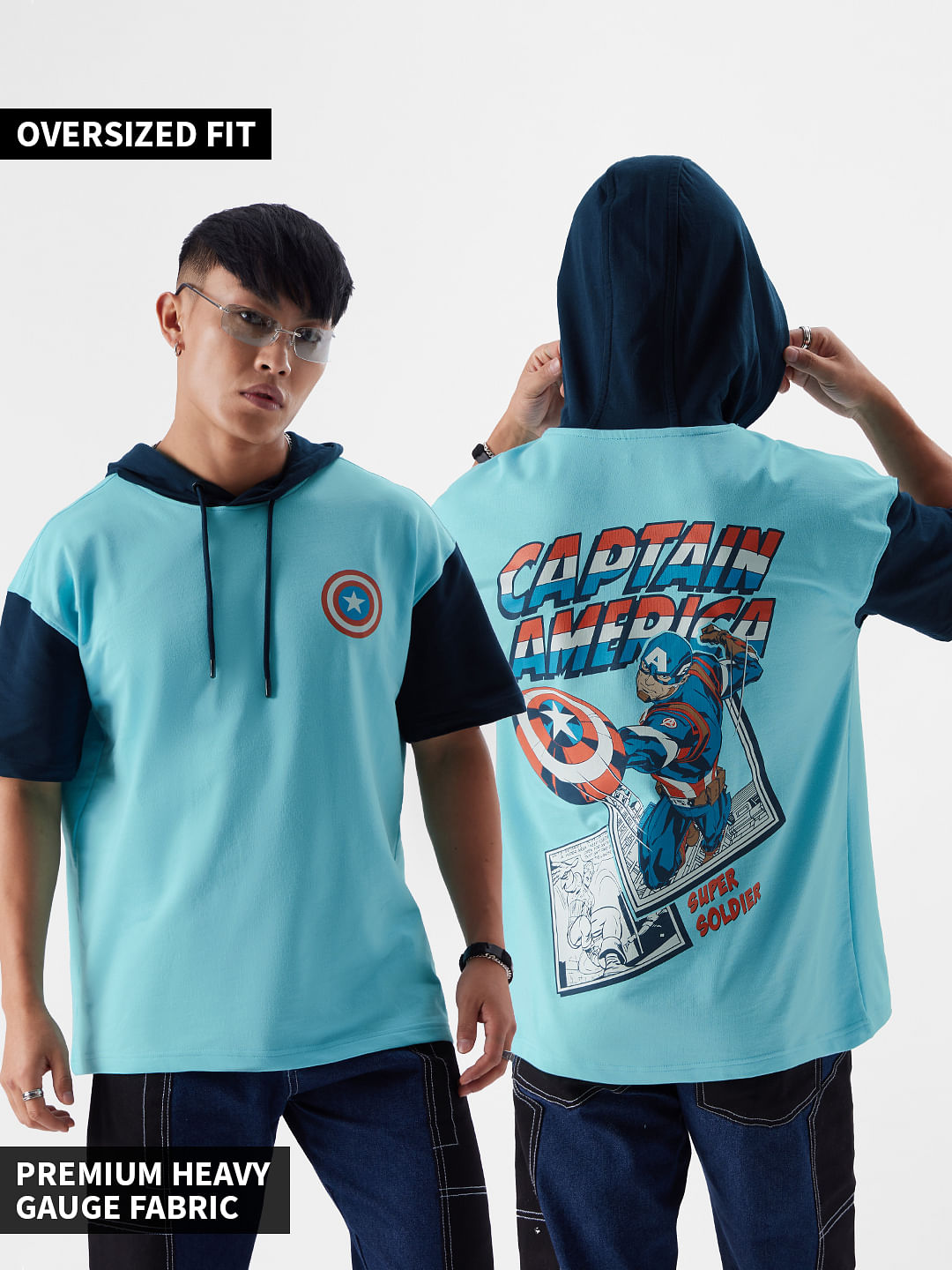 Buy Captain America: Super Soldier Hooded T-Shirts Online