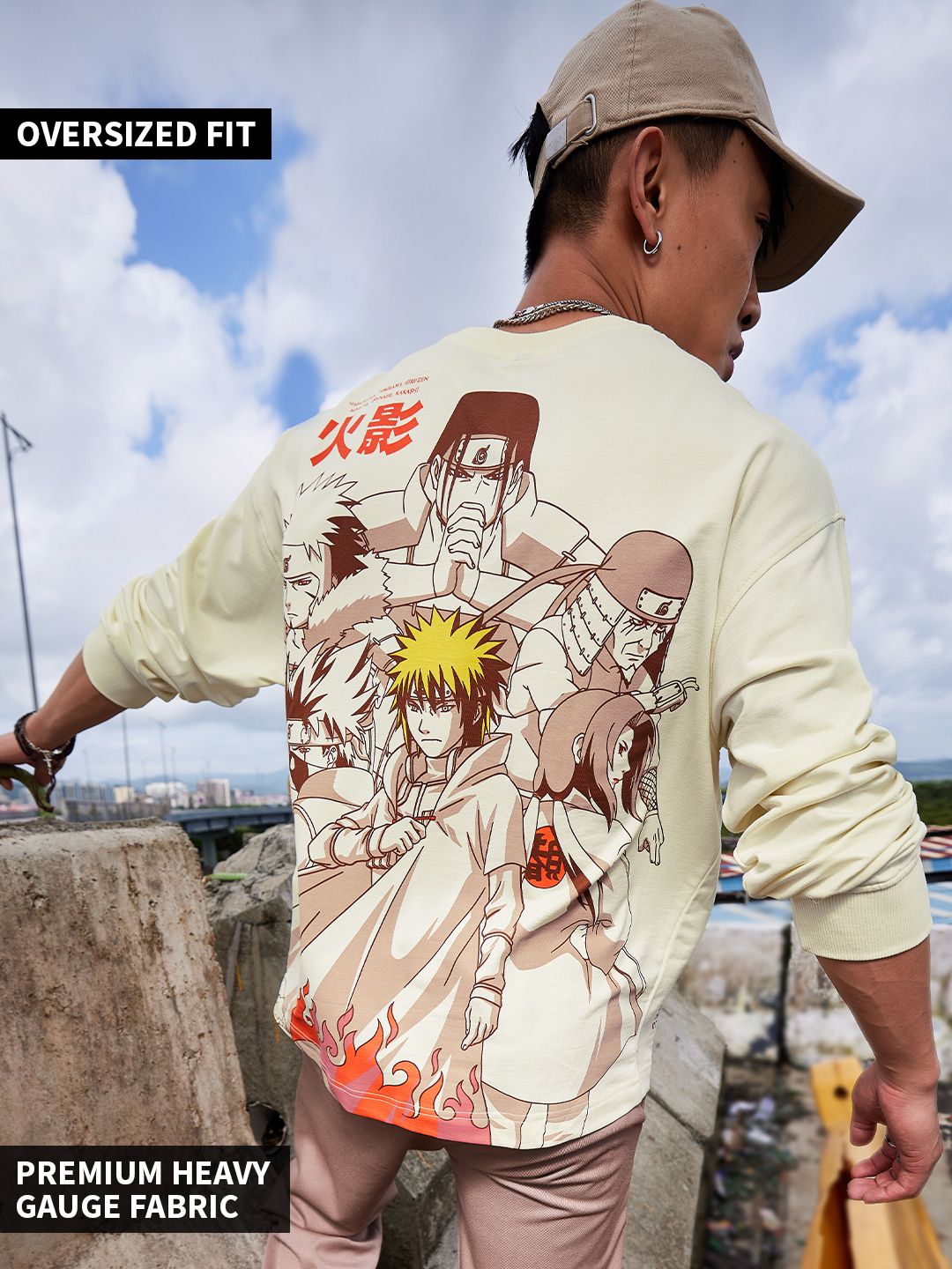 Buy Naruto Hokage Oversized Full Sleeve TShirts Online