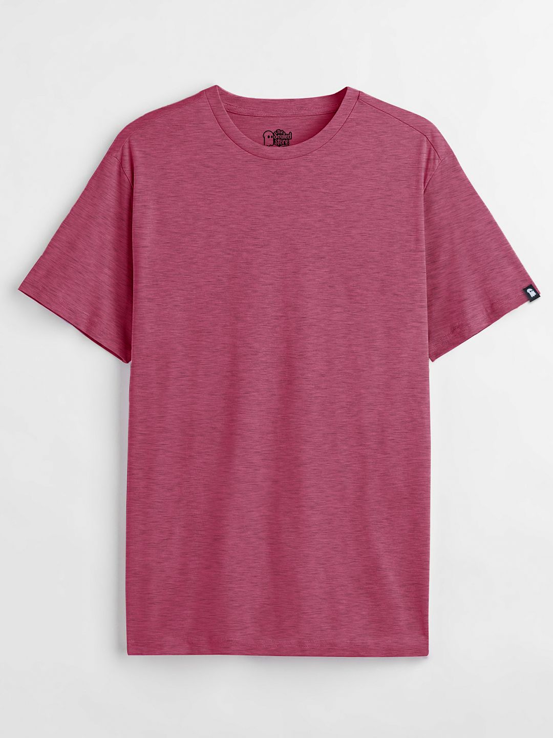 Solids: Maroon Melange T-Shirts online