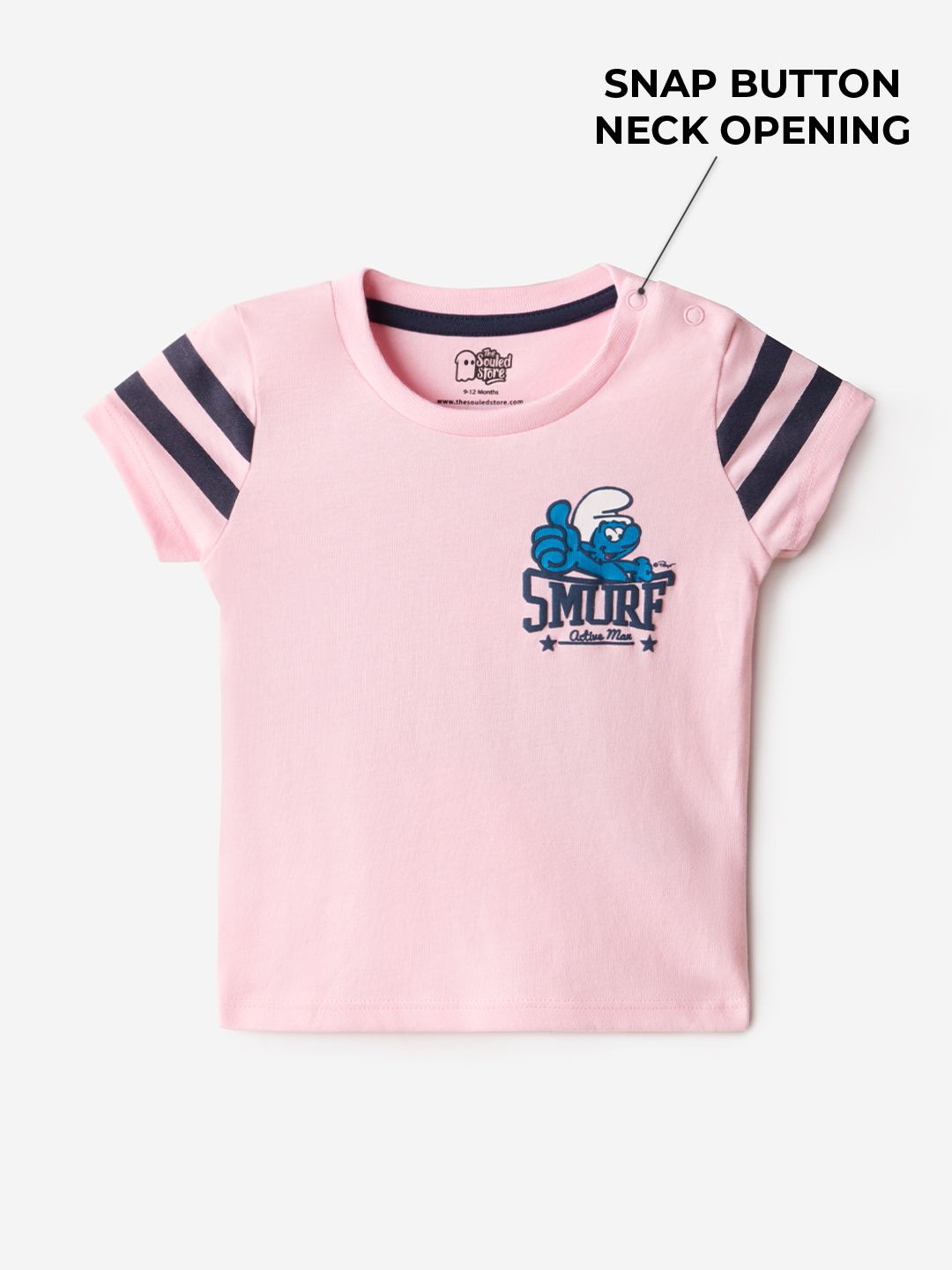 The Smurfs: 88 Girls Cotton T-Shirts (2-8 Yrs) online