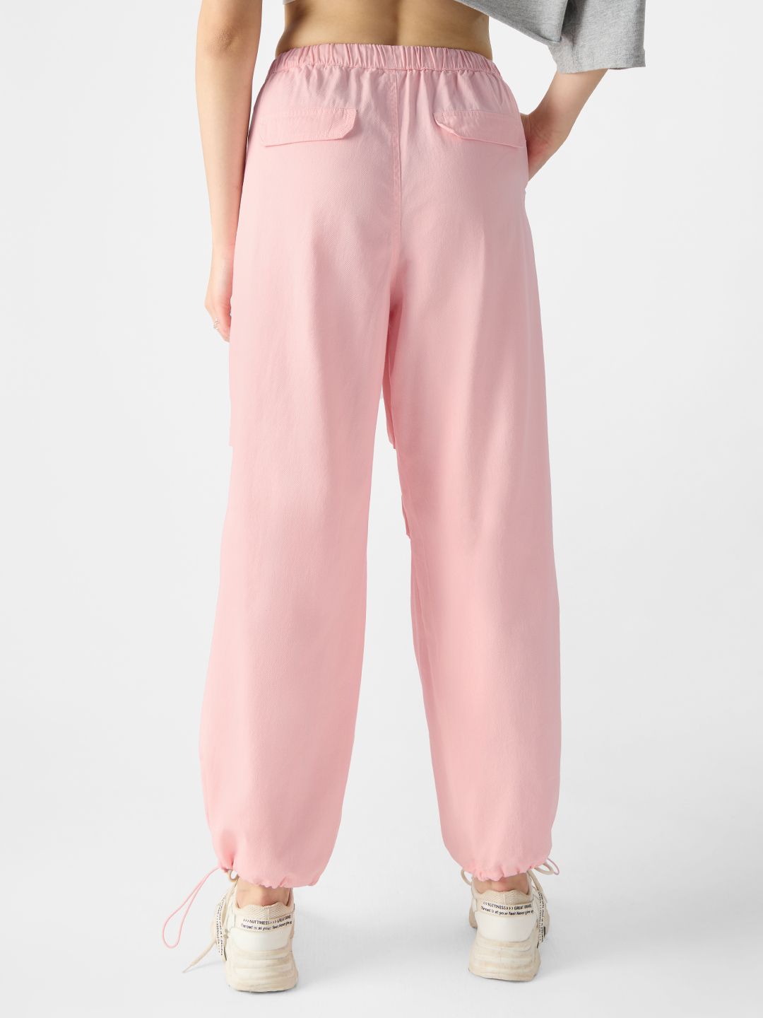 Pink Parachute Pants by Tractr