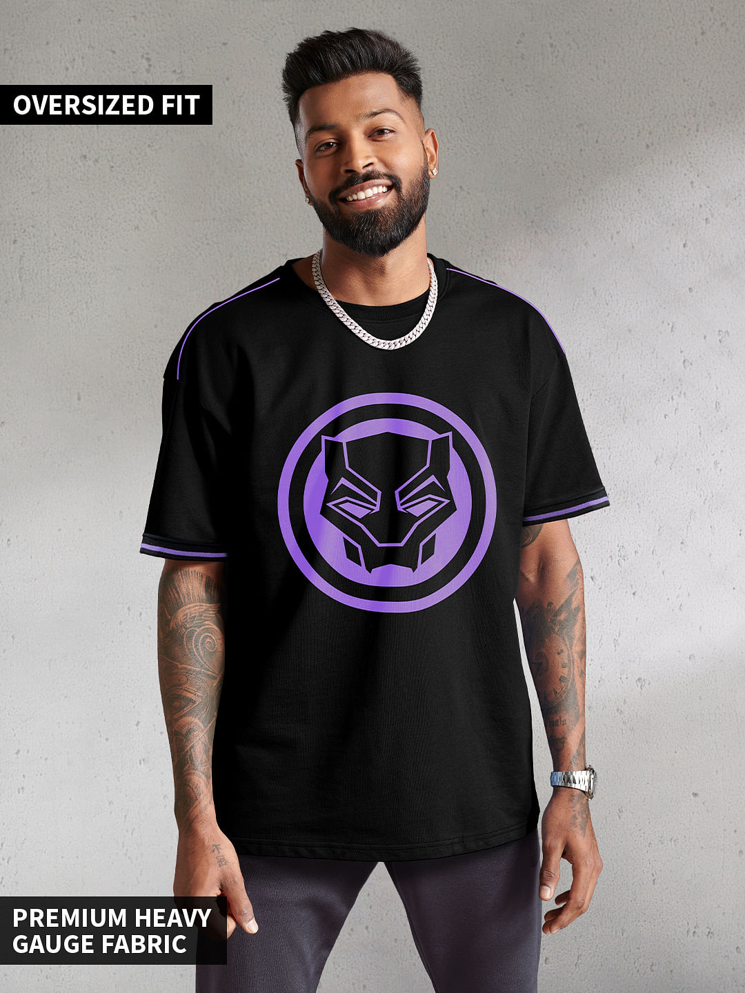 Black Panther: Panther Power Oversized T-Shirts By Marvel