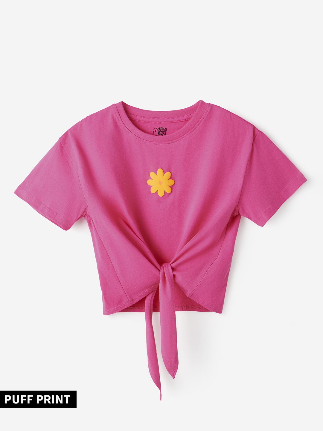 Buy Solids Hot Pink Girls Tshirts Online