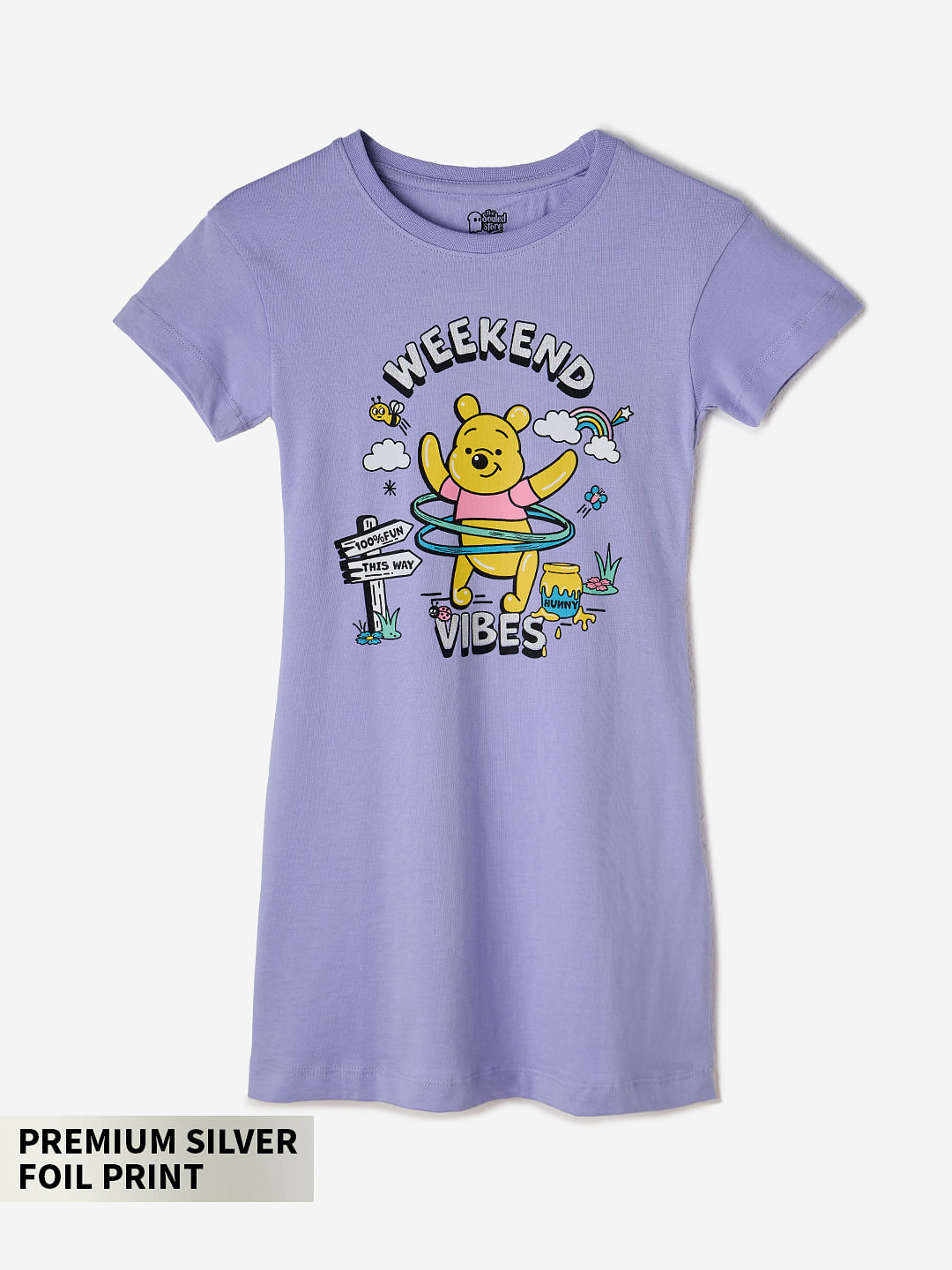 Buy Winnie The Pooh: Vibes Girls Dress Online