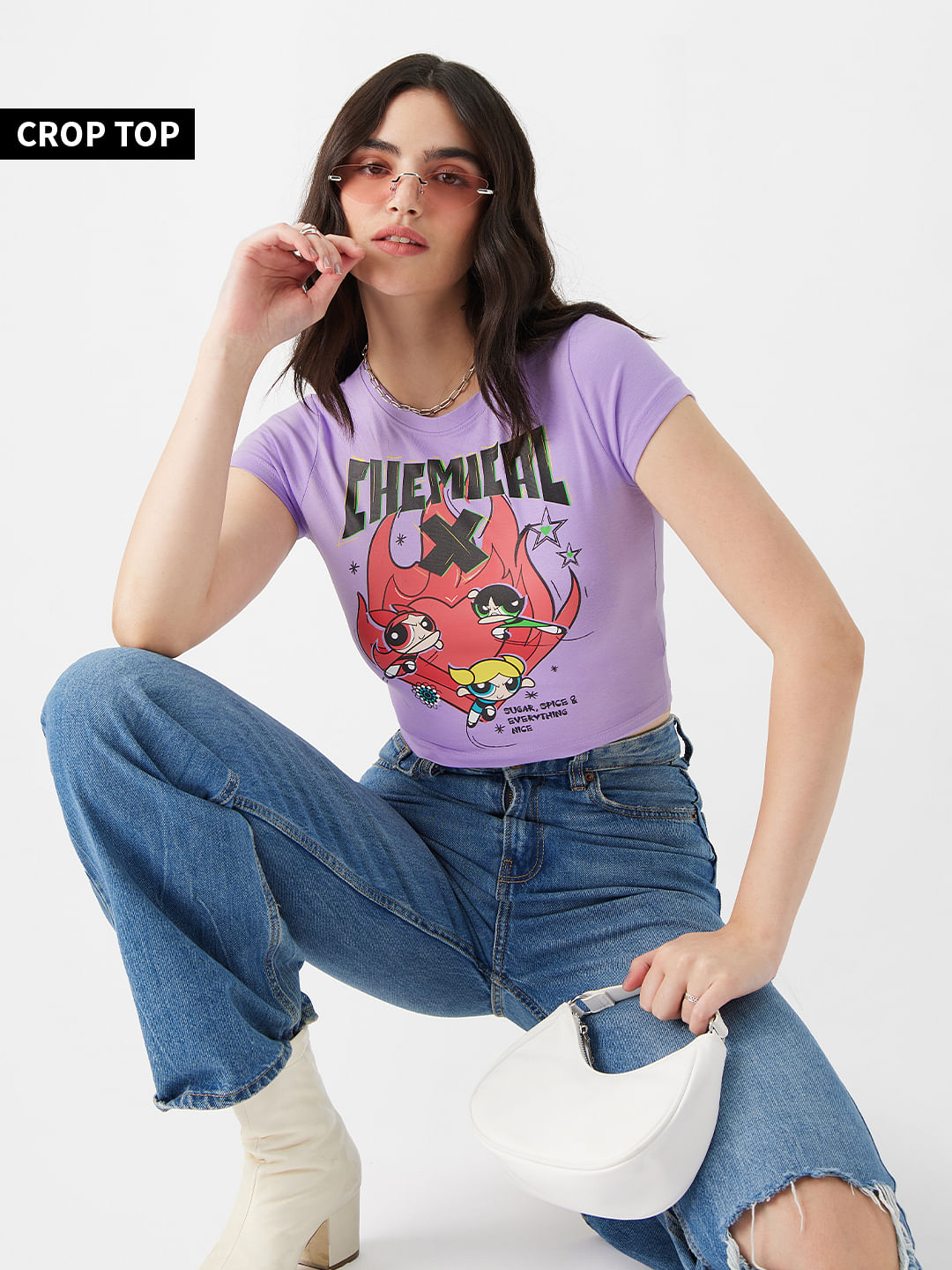 Buy Peanuts: Characters Mosaic Women's Cropped Tops