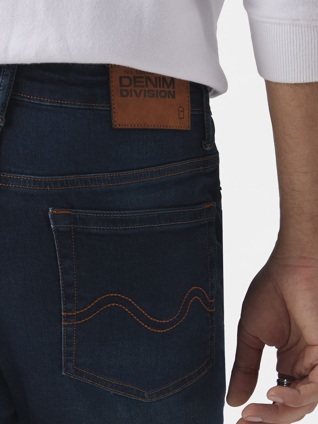 Buy Solids Indigo (Slim Fit) Men Jeans Online