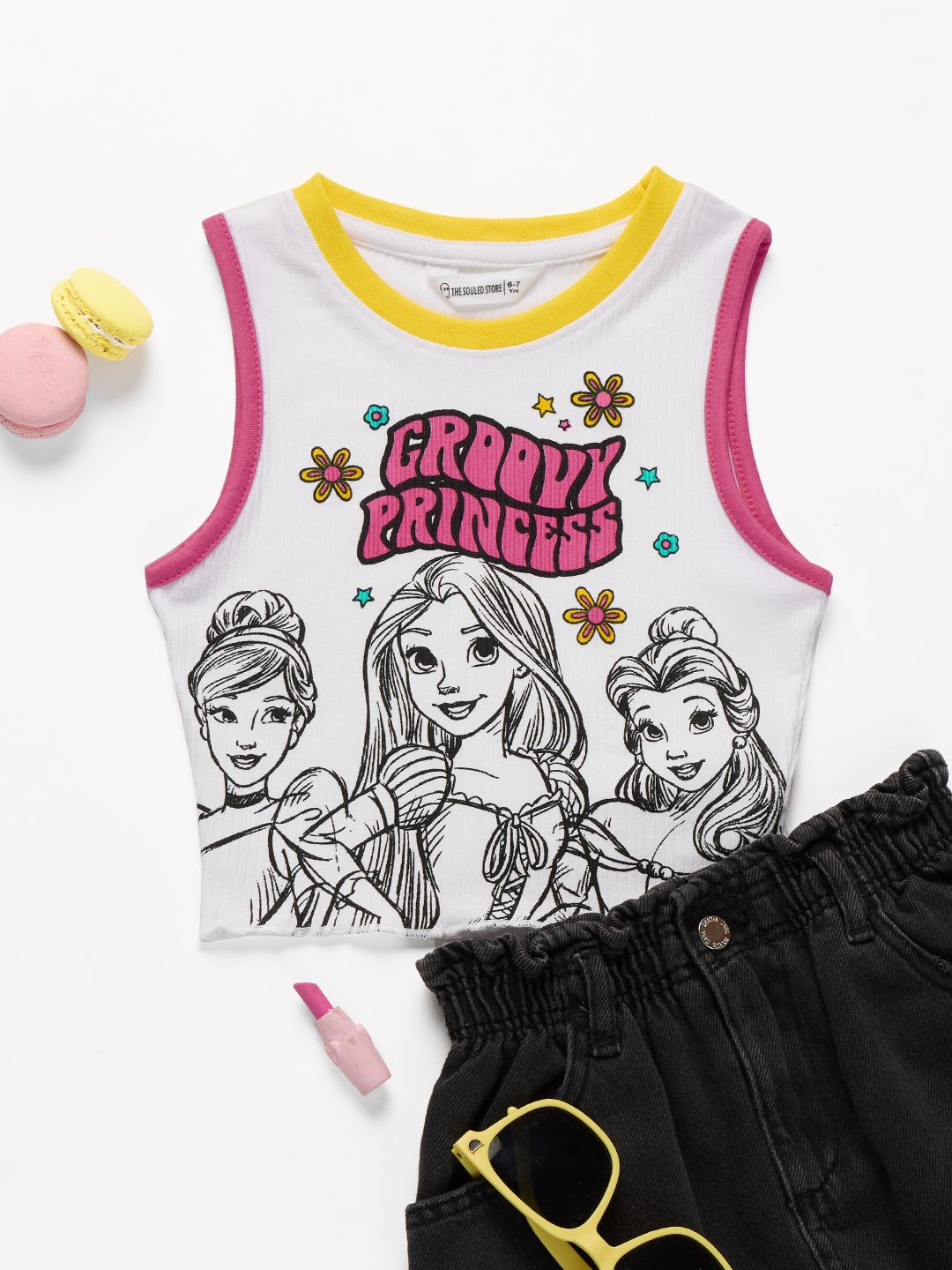 Buy Disney Groovy Princess Girls Crop Tops Online