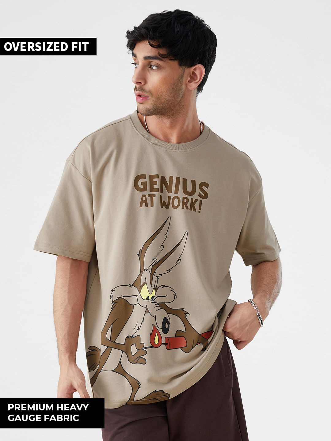 Buy Looney Tunes: Magic Mushroom Oversized T-shirt Online