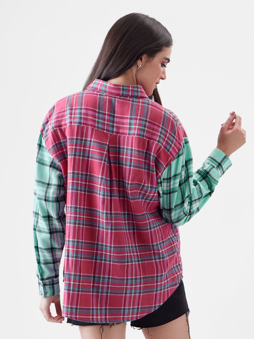 Plaid Shirt: Vineberry Women Boyfriend Shirts price
