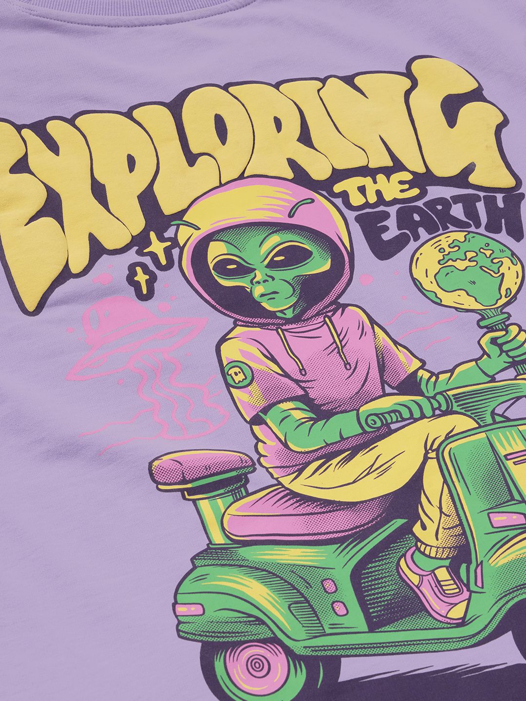 Buy AI Aliens: Exploring Earth Men Oversized Tshirt Online