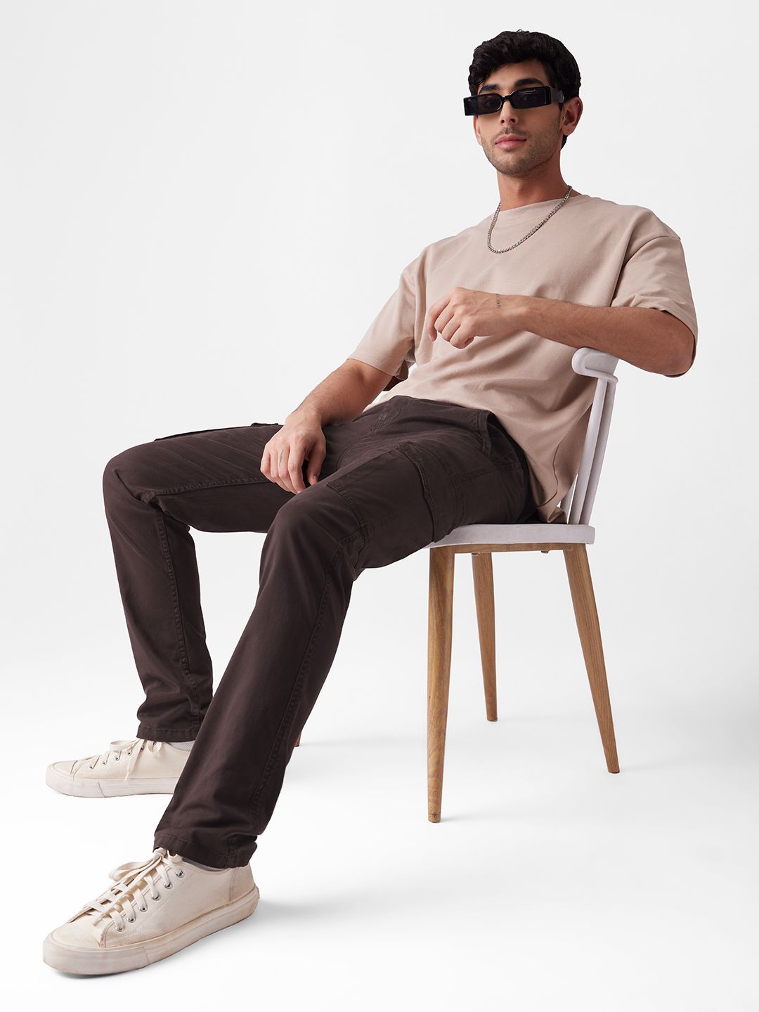 Overdyed Cargo: Brown Men Cargo Pants price