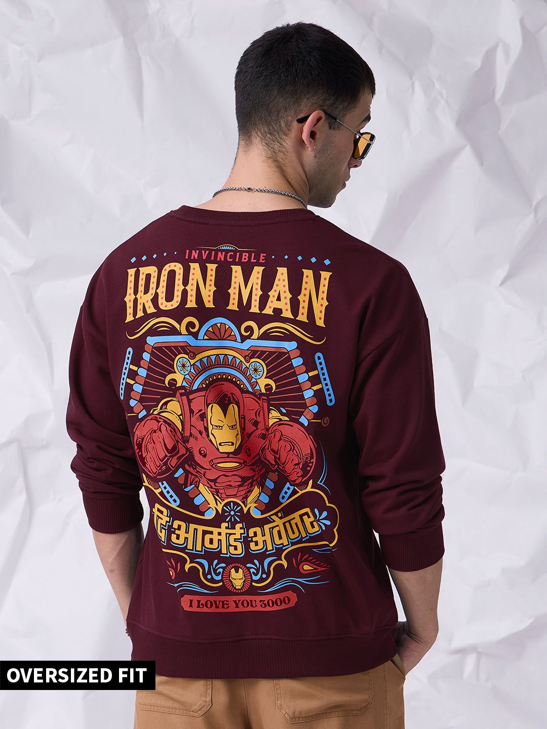 Buy Truck Art Iron Man Mens Oversized Sweatshirts Online